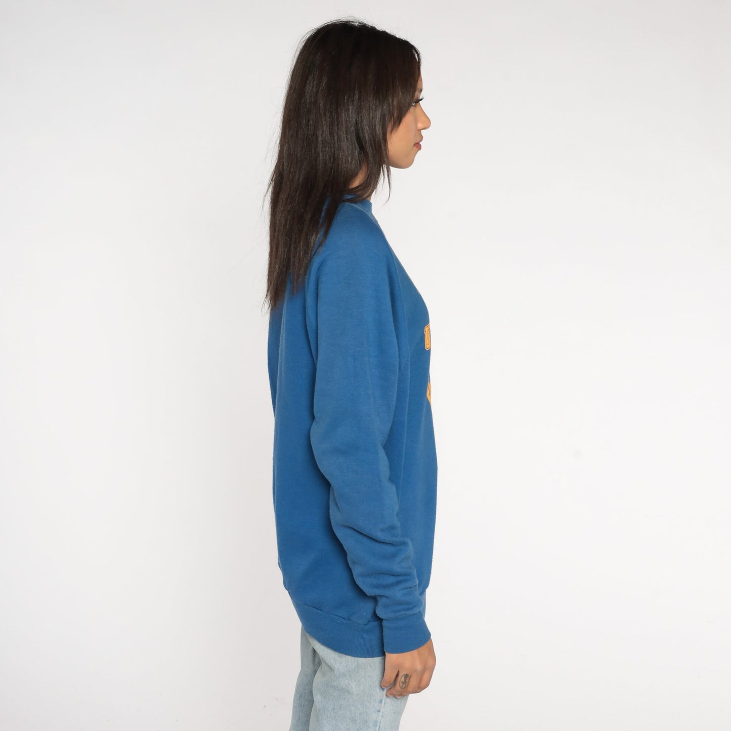 80s Northern Arizona University Mom Sweatshirt NAU Raglan Crewneck Large