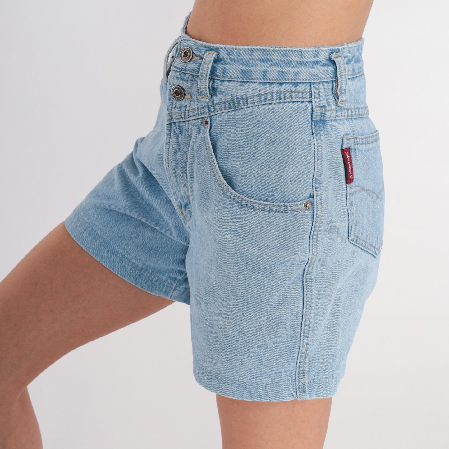 90s Union Bay High-Waisted Denim Shorts Blue Small S