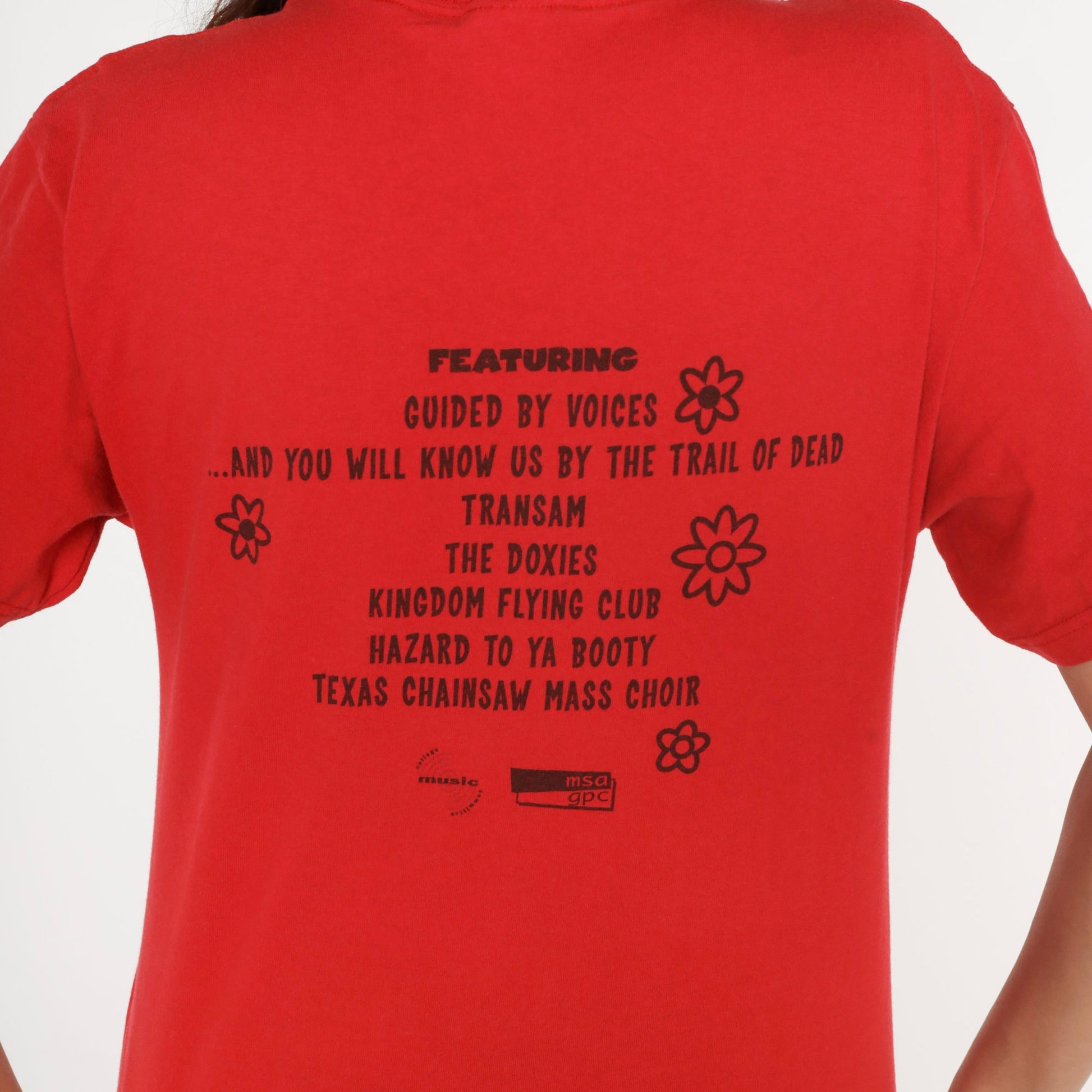 KCOU Springfest 2003 Music Festival T-Shirt Red Graphic Tee Medium