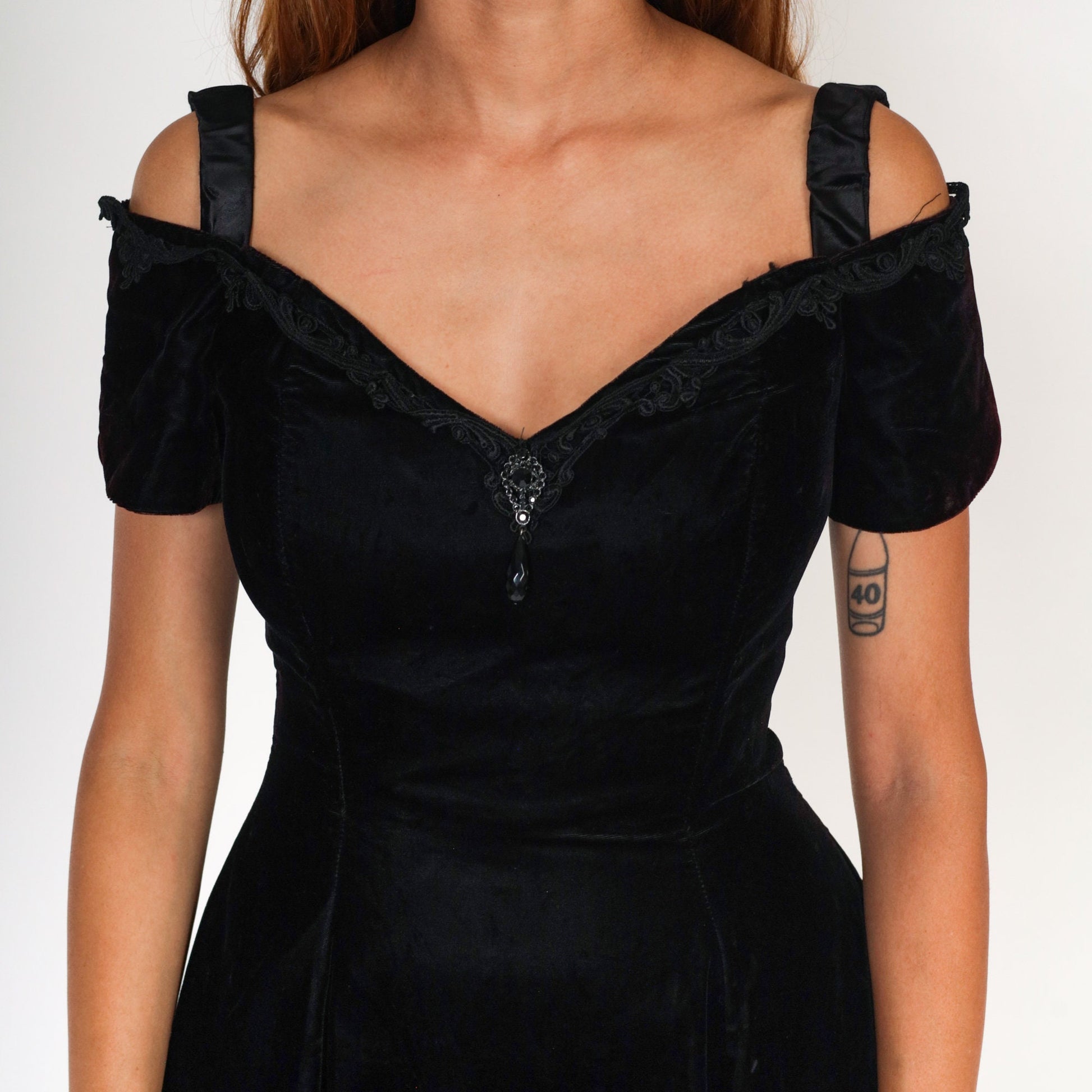 90s Scott McClintock Black Velvet Mini Dress Cutout – Shopexile