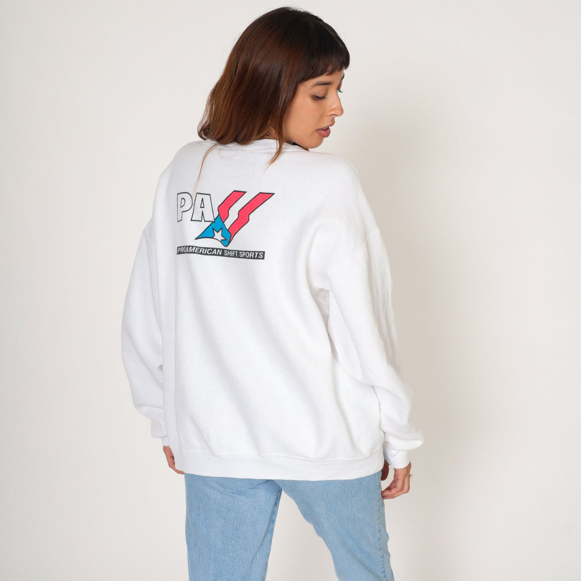 90s Miller Motorsports Formula 125 Go Kart Racing Sweatshirt White Cotton Extra Large