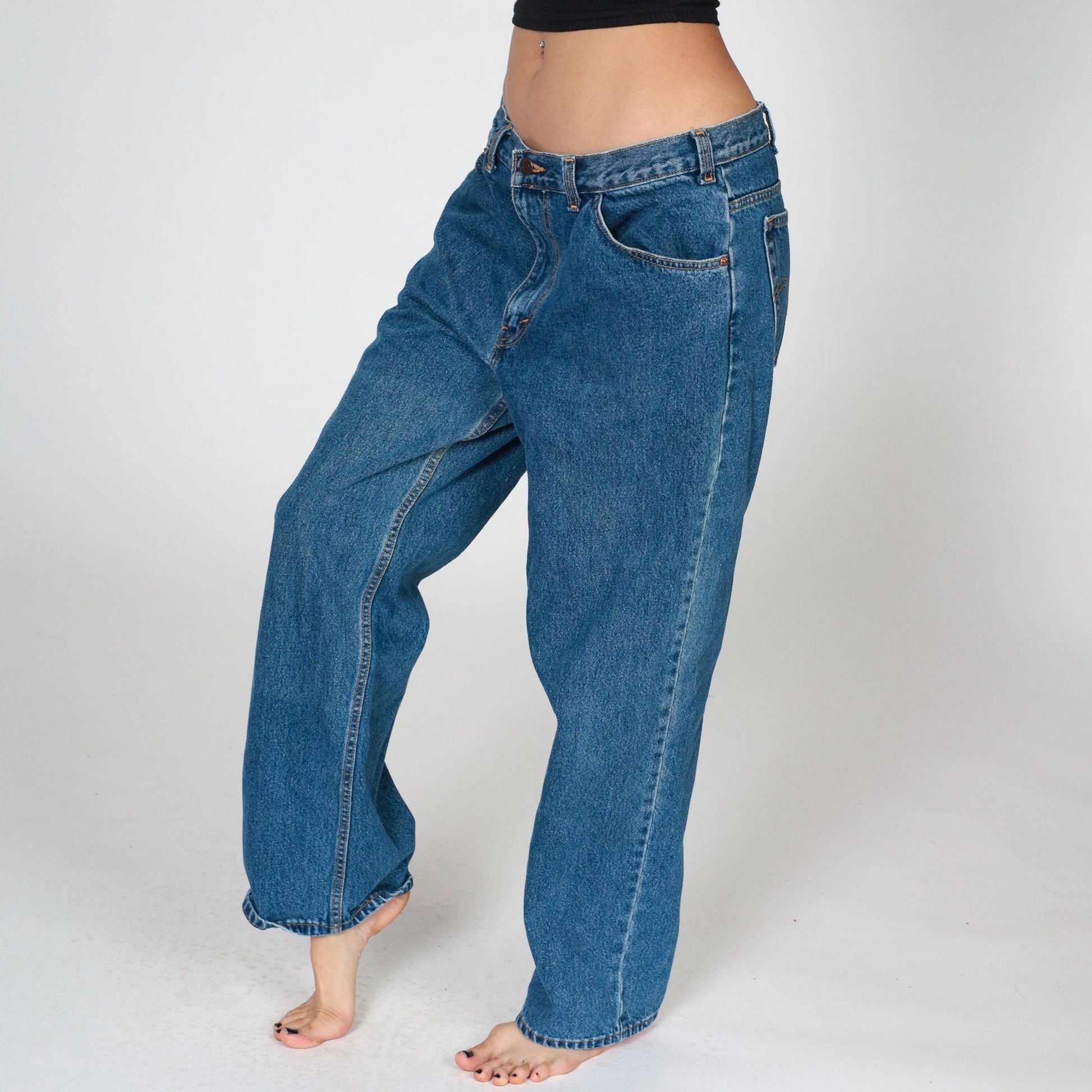 Levi's Y2K High-Waist Straight Leg Jeans Blue Denim 36x30