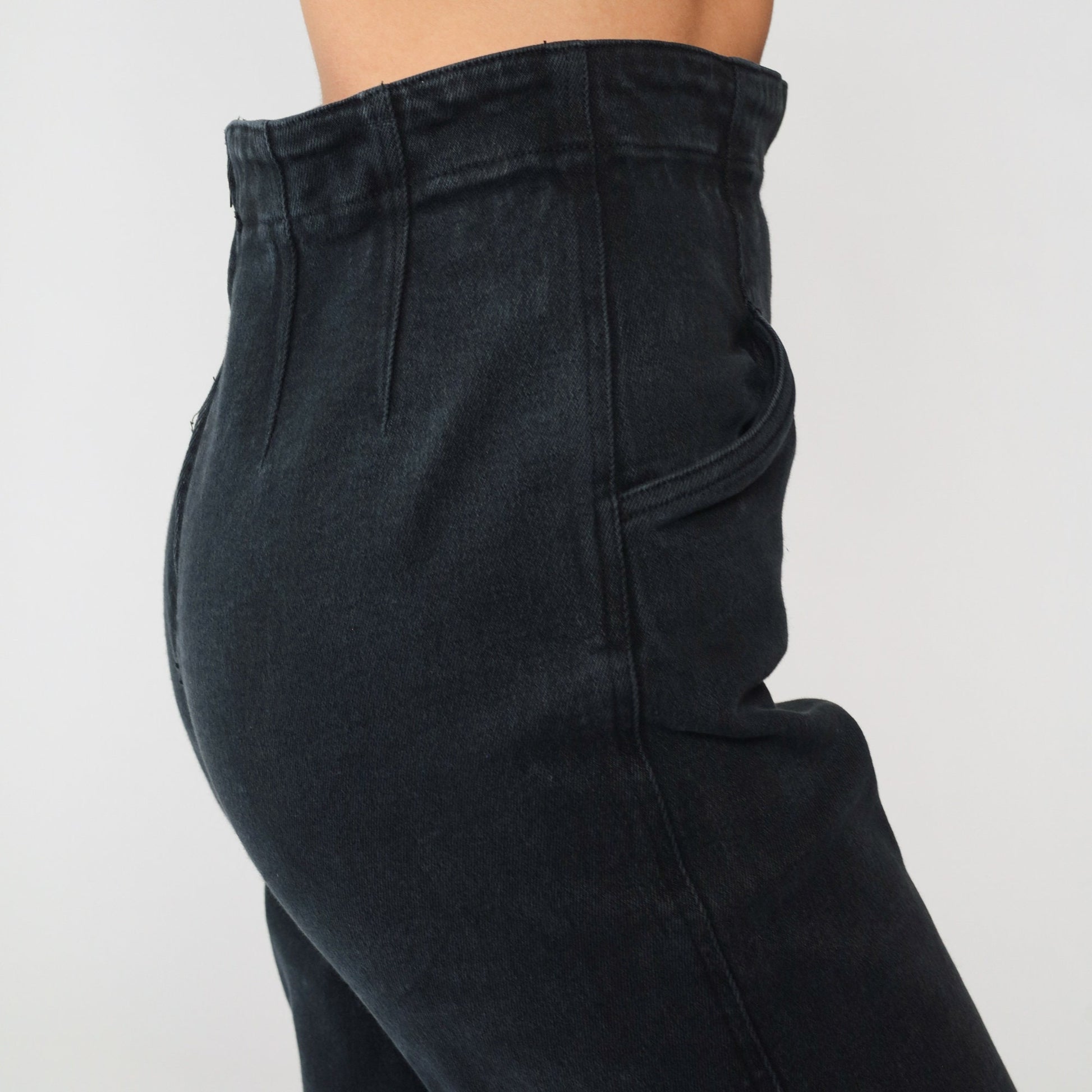 90s Black High Waisted Jeggings Slim Fit Denim Spandex Small S
