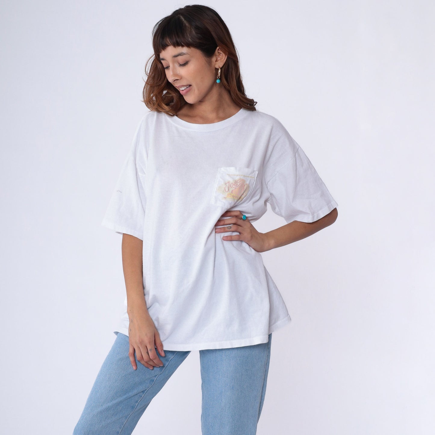 90s Camel Joe's Diner Single Stitch T-Shirt Pocket Graphic Cotton Extra Large
