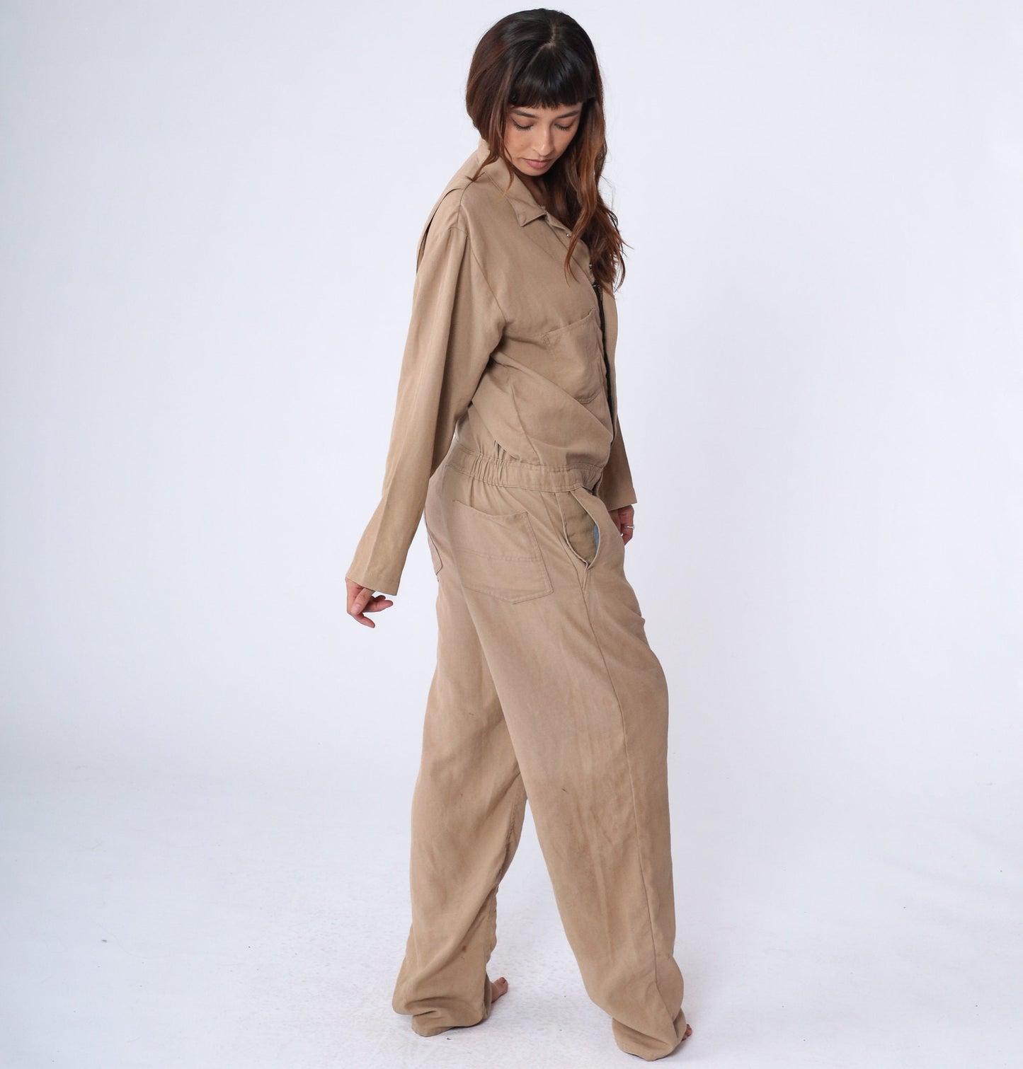 80s Stanco Nomex Tan Coveralls Workwear Jumpsuit Men's Large