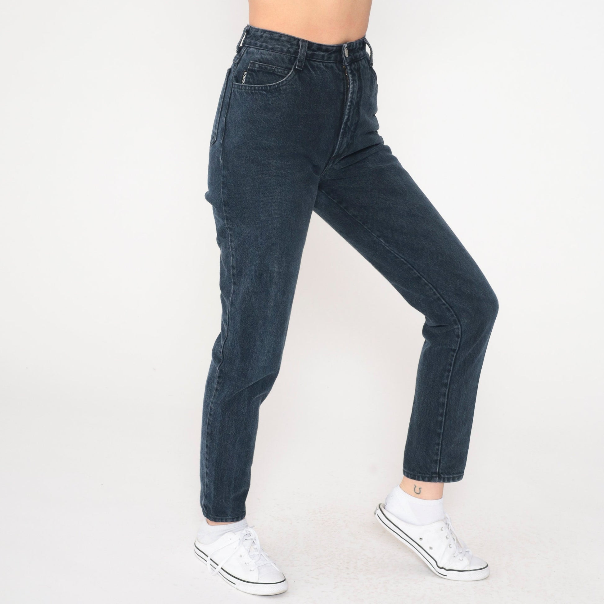 90s Bongo Black High Waist Skinny Jeans Extra Small XS