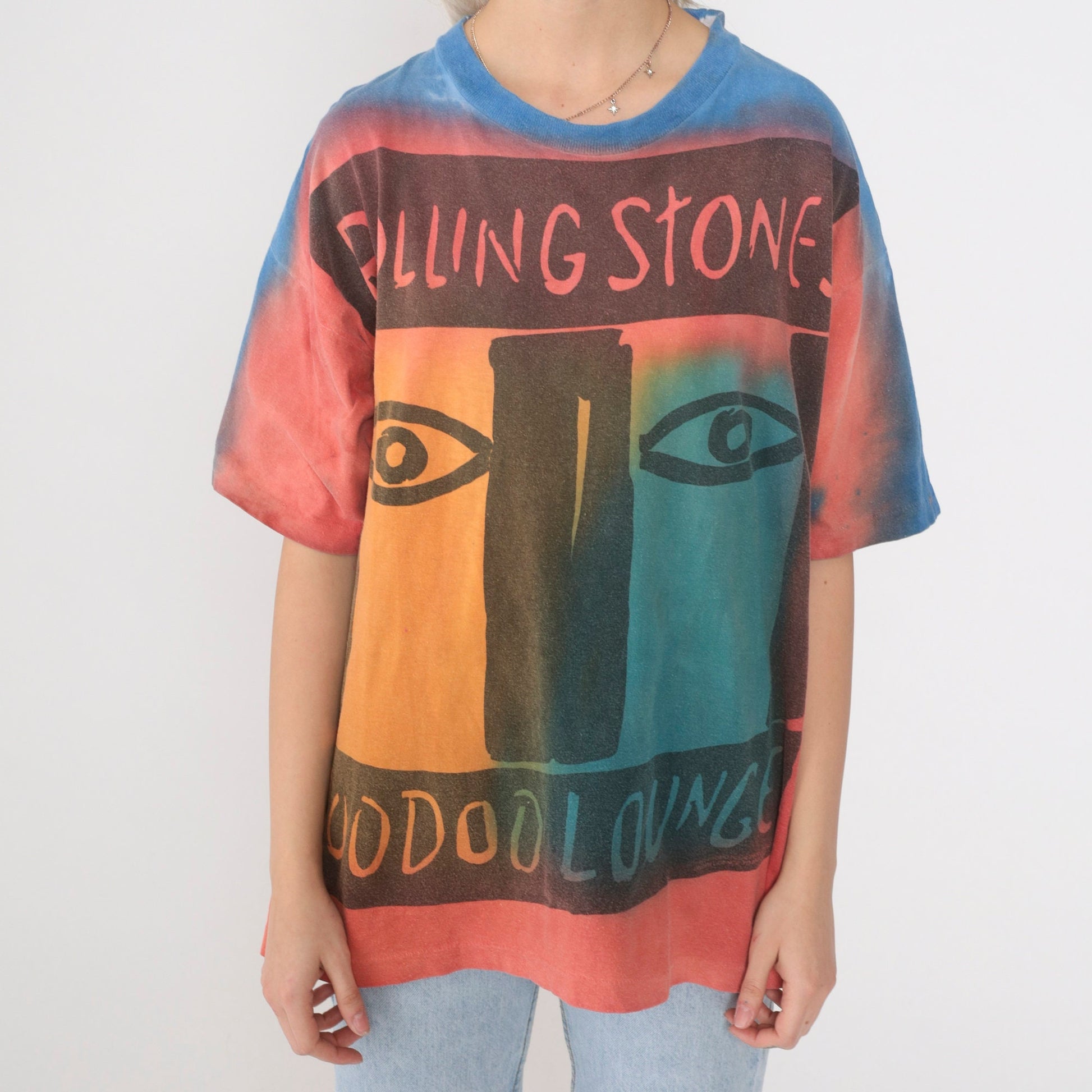 1994 Rolling Stones Voodoo Lounge Tour Tie Dye Band Tee Extra Large XL