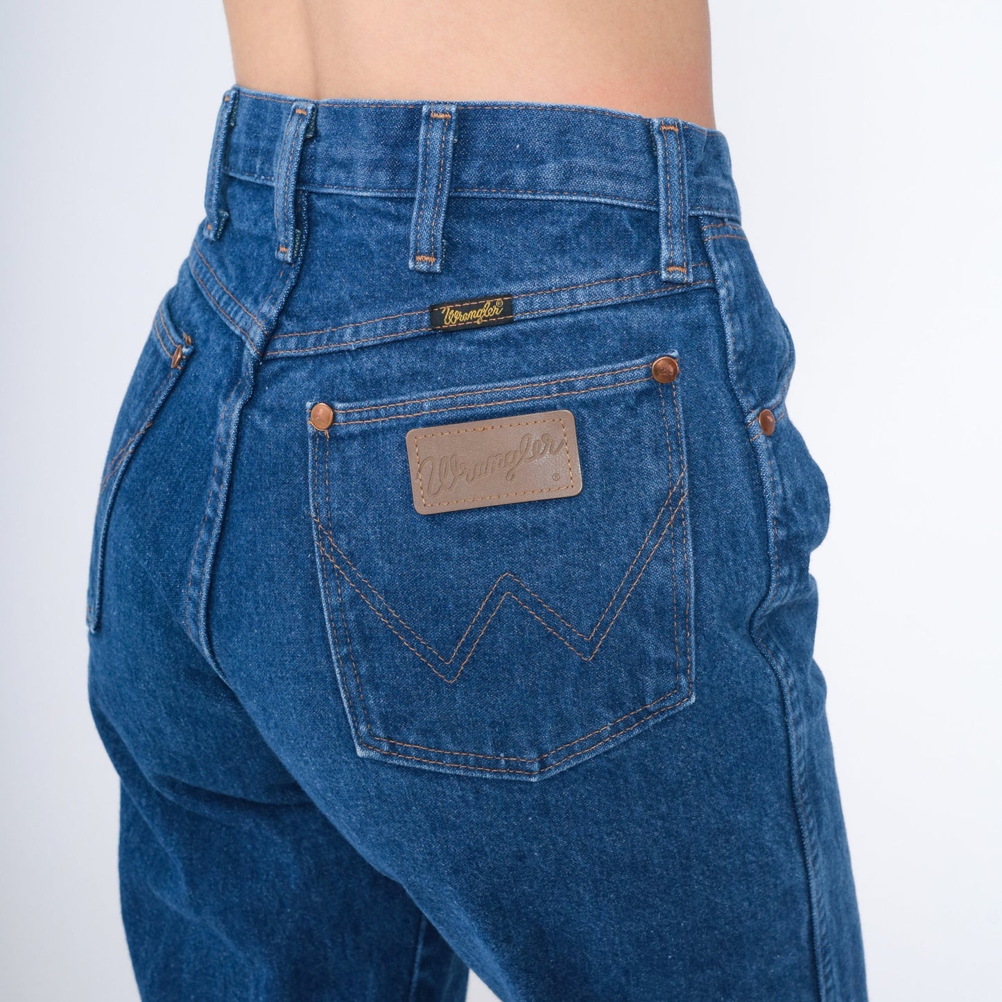 90s Wrangler Straight Leg Jeans Mid Rise Blue Denim Small 28