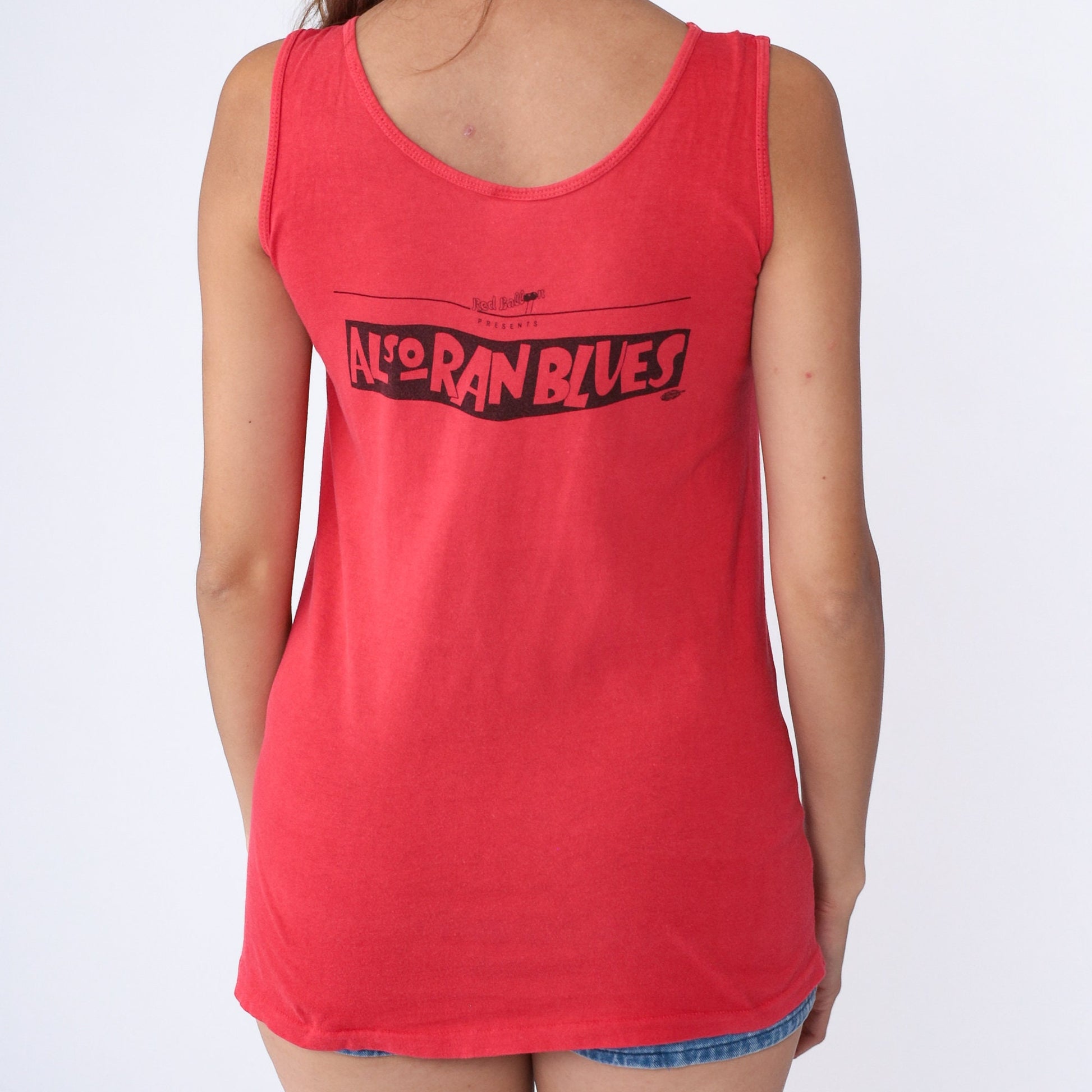 80s Also Ran Blues Red Balloon Presents Tank Top Graphic Sleeveless Medium