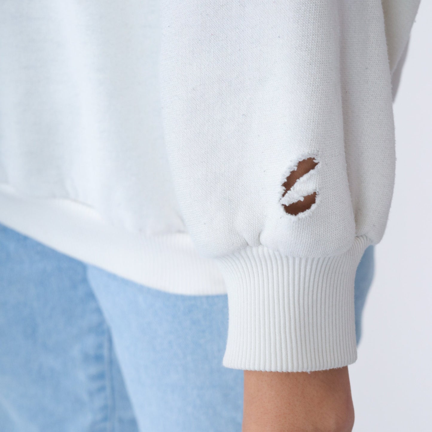 90s Bunny Rabbit Heart Sweatshirt Mock Neck White Pink Plus Size XXL