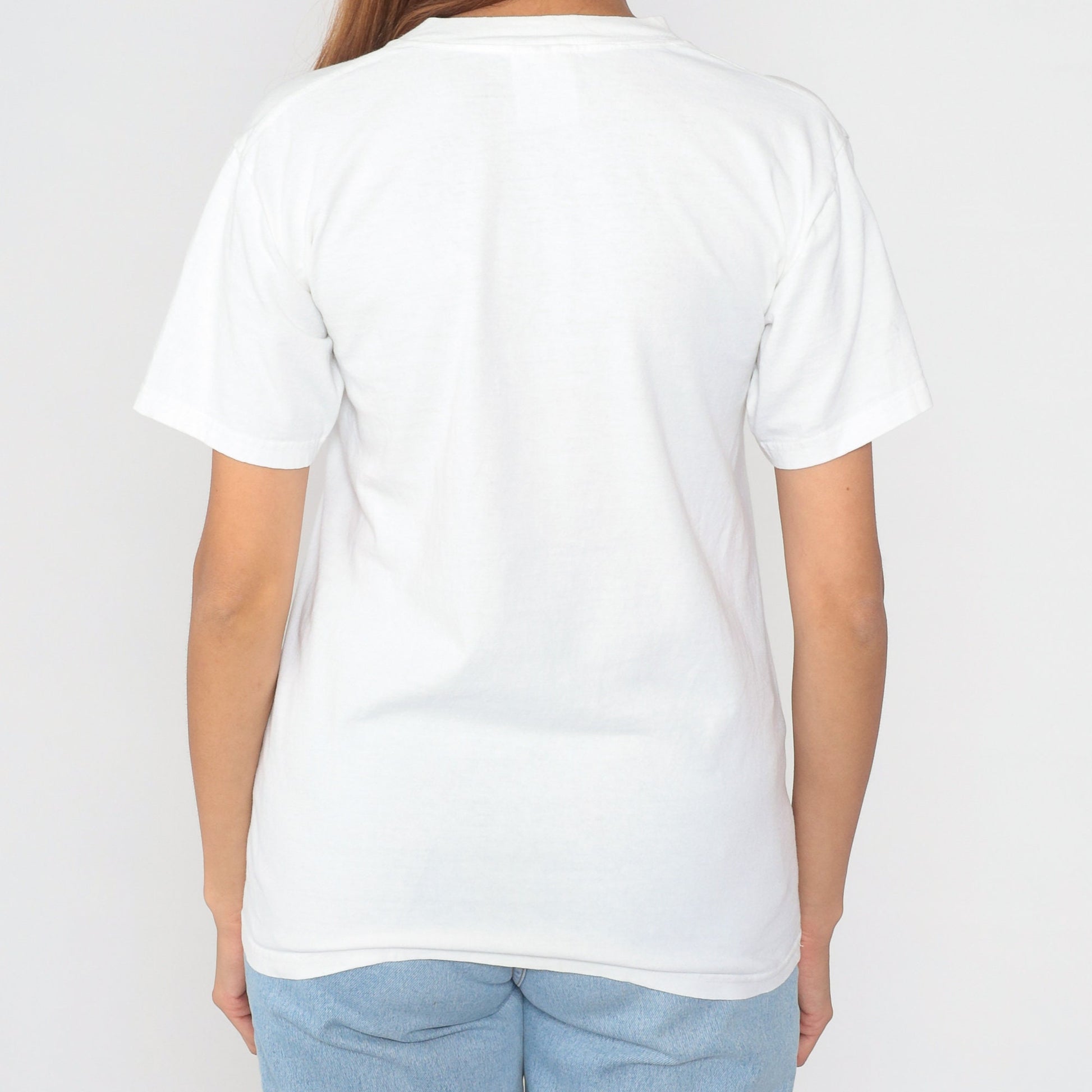 Y2K Team USA Jump Rope Graphic T-Shirt White Cotton Small