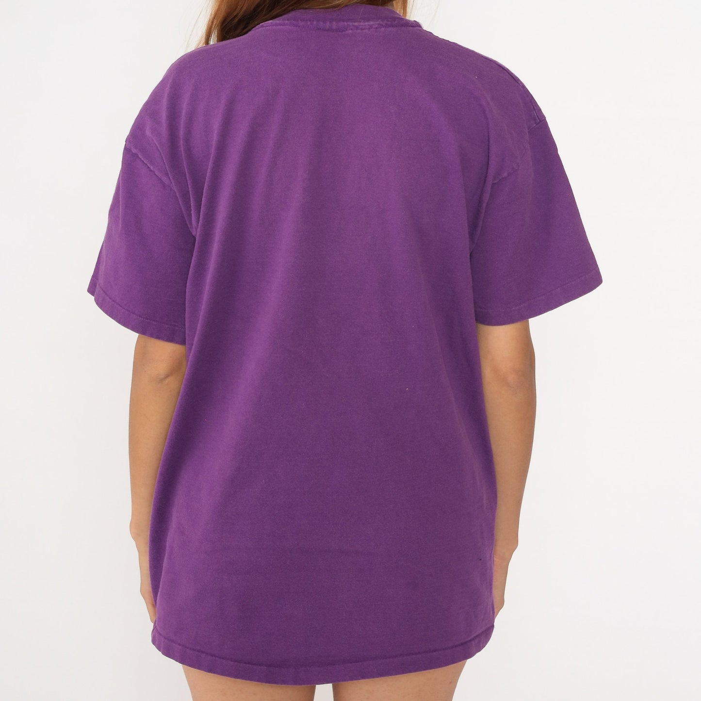 90s Kentucky Lake Purple Rainbow Embroidered T-Shirt Tourist Tee Extra Large XL