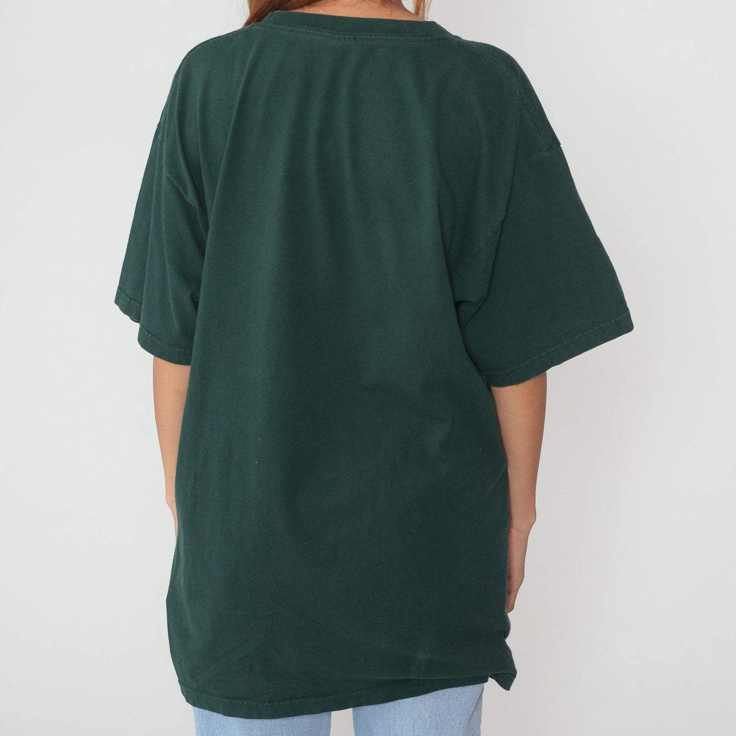 90s Tampa Bay Rays MLB Graphic T-Shirt Green Cotton Baseball Tee Extra Large XXL