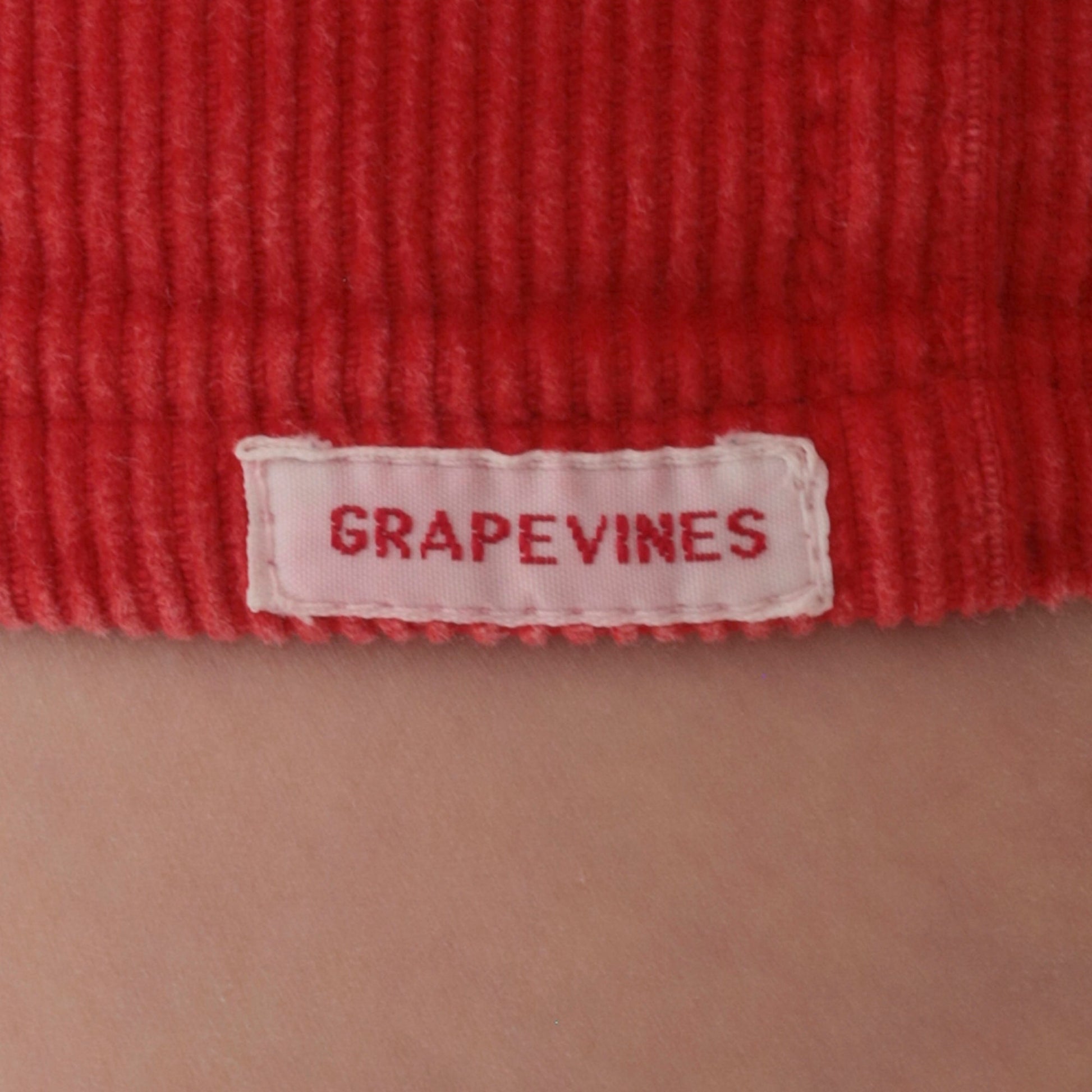 80s Red Corduroy Shorts High Waist Patch Pockets Zipper Fly Extra Small