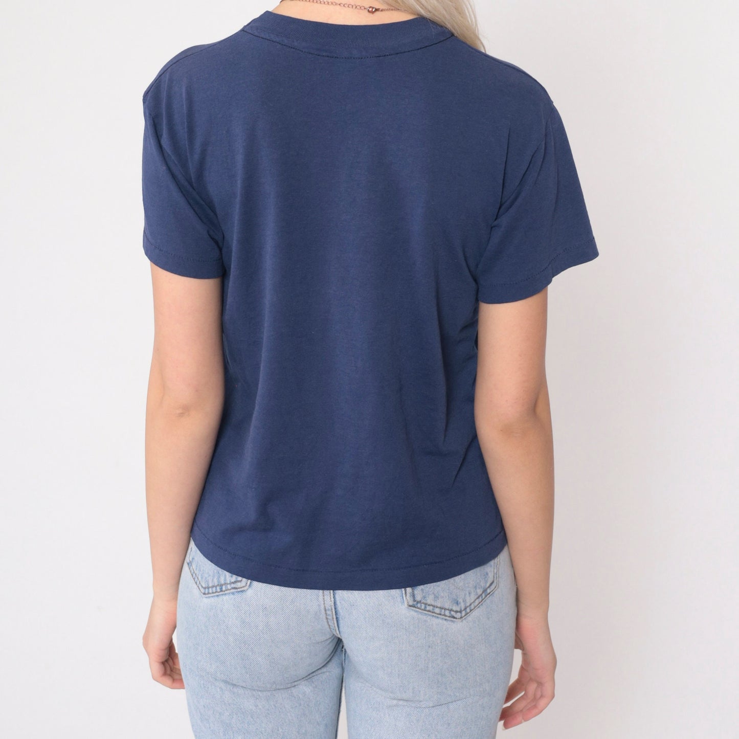 90s St. Augustine Catholic Church Culver City Graphic Tee Navy Small