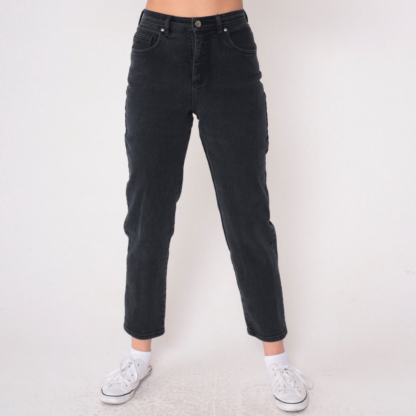 Gloria Vanderbilt 90s Black Skinny Jeans High Rise Stretch Denim Small