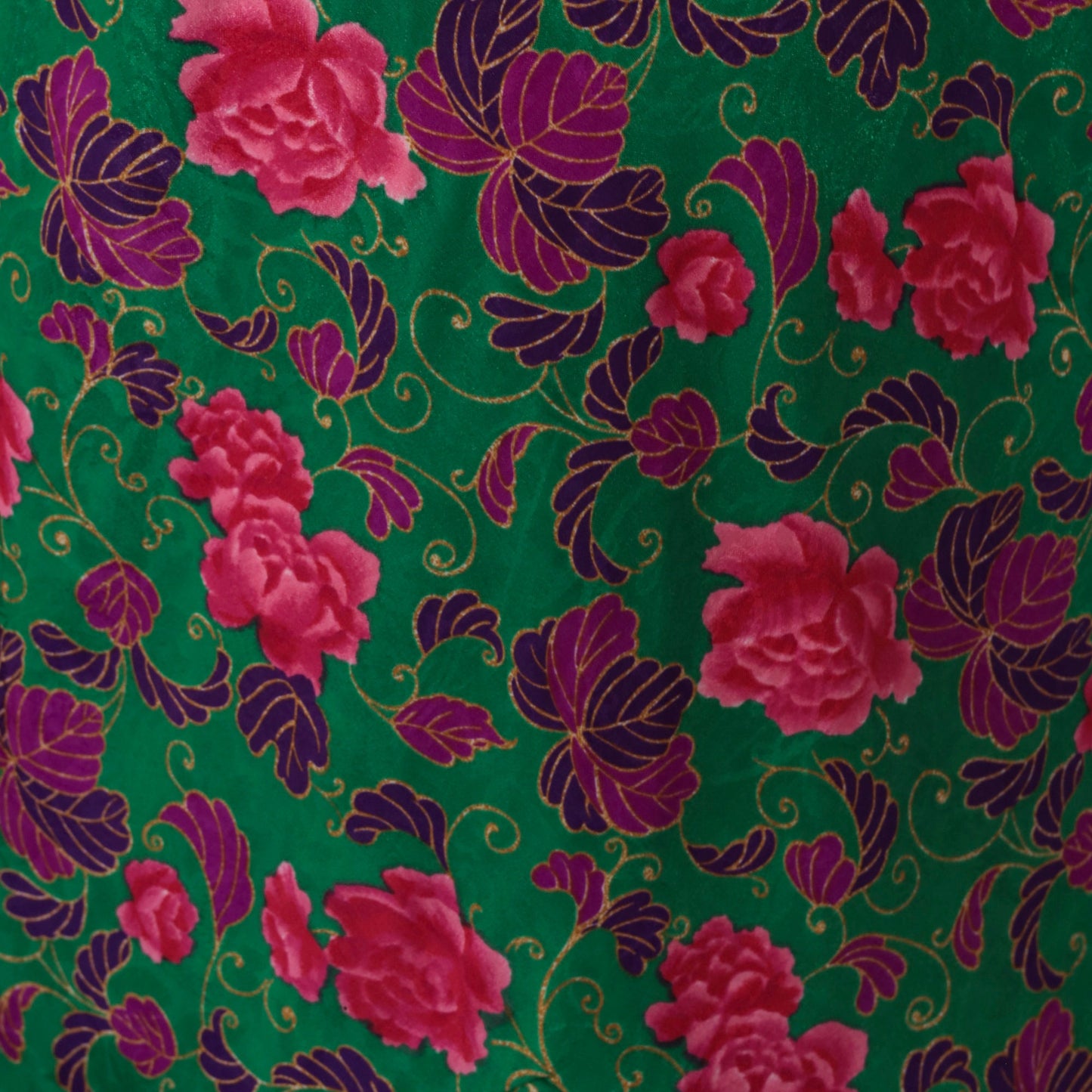 90s Green Floral Mini Slip Dress Drop Waist Spaghetti Strap Small M