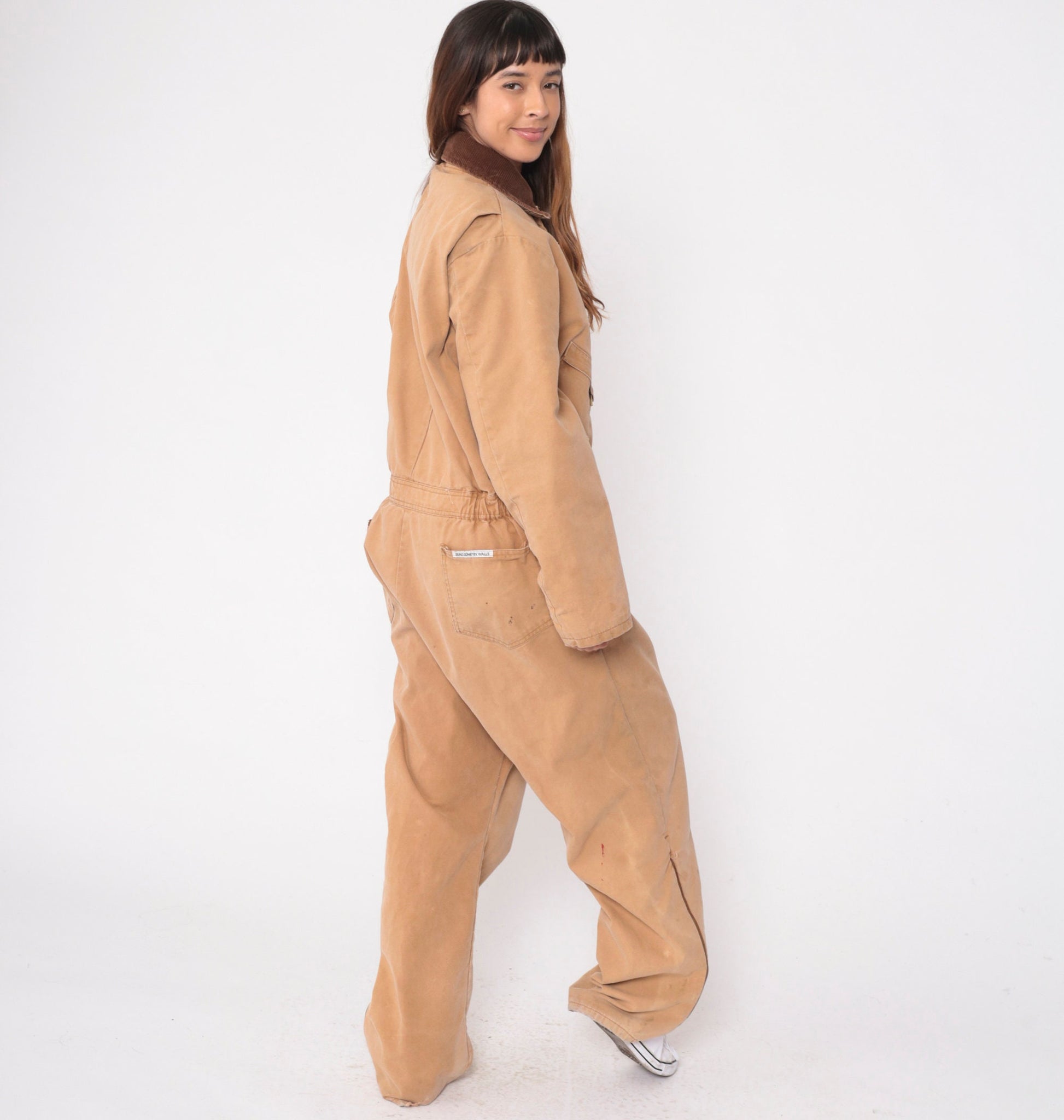 90s Walls Zero Zone Insulated Coveralls Tan Corduroy Workwear Jumpsuit Large