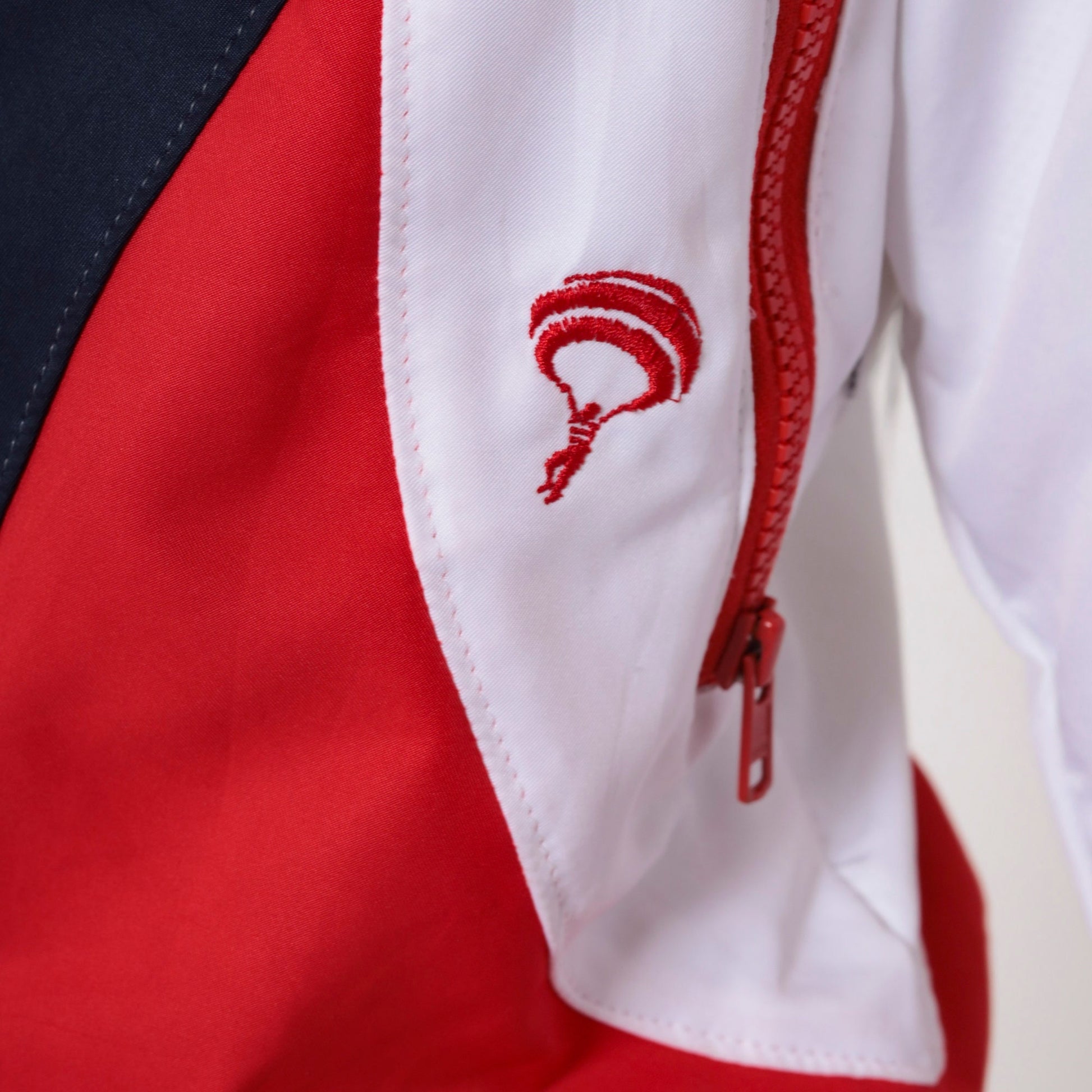 00s Scats Gymnastics Windbreaker Jacket Red White Blue Color Block Extra Small