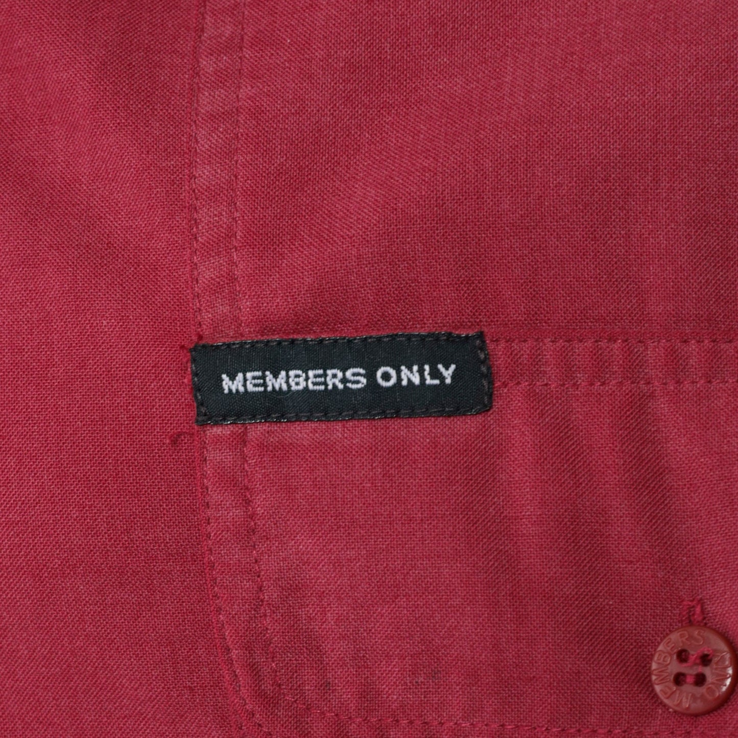 Members Only 80s Red Polo Shirt Banded Hem Short Sleeve XXL