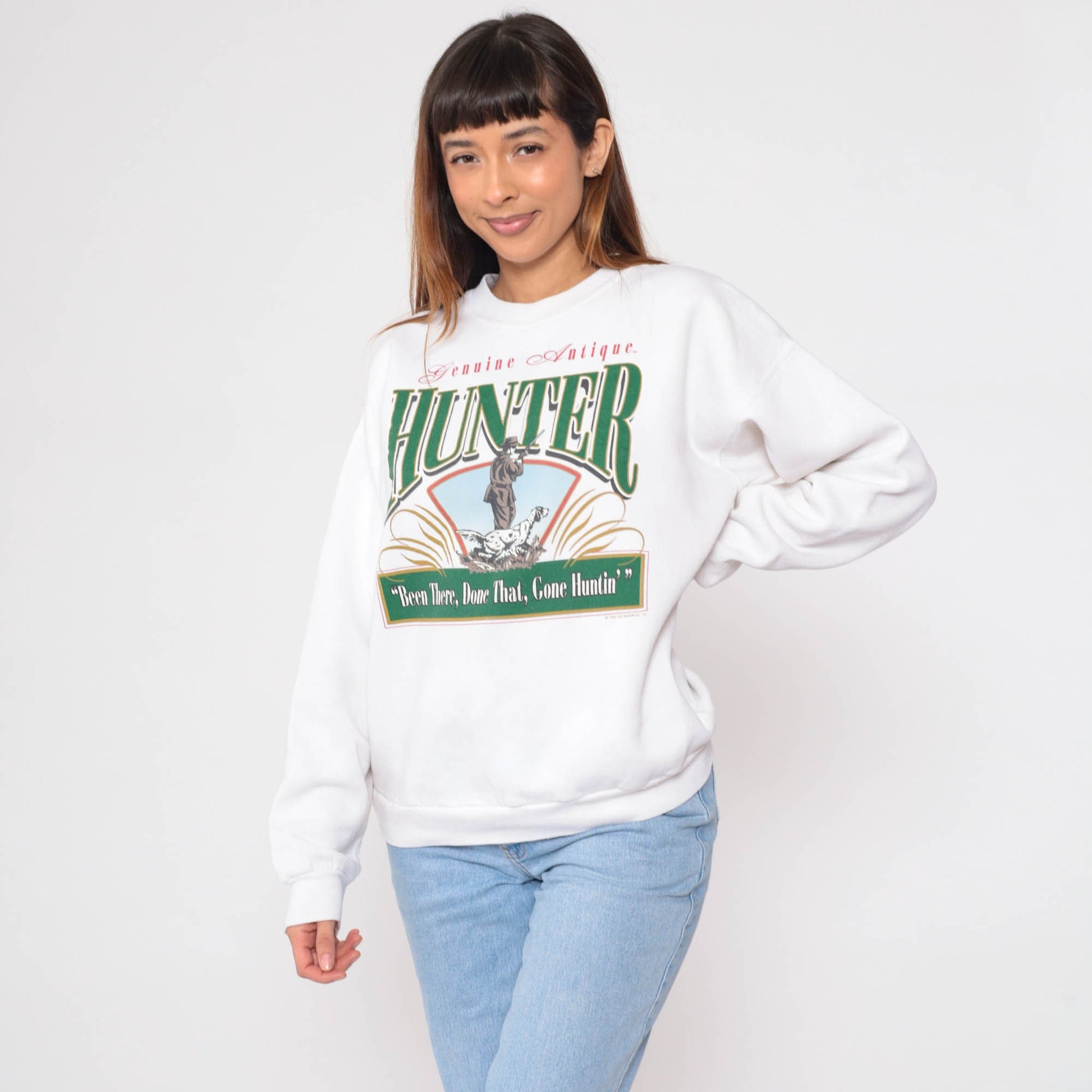 90s Hunting Sweatshirt Genuine Antique Hunter Been There Done That Pullover Extra Large