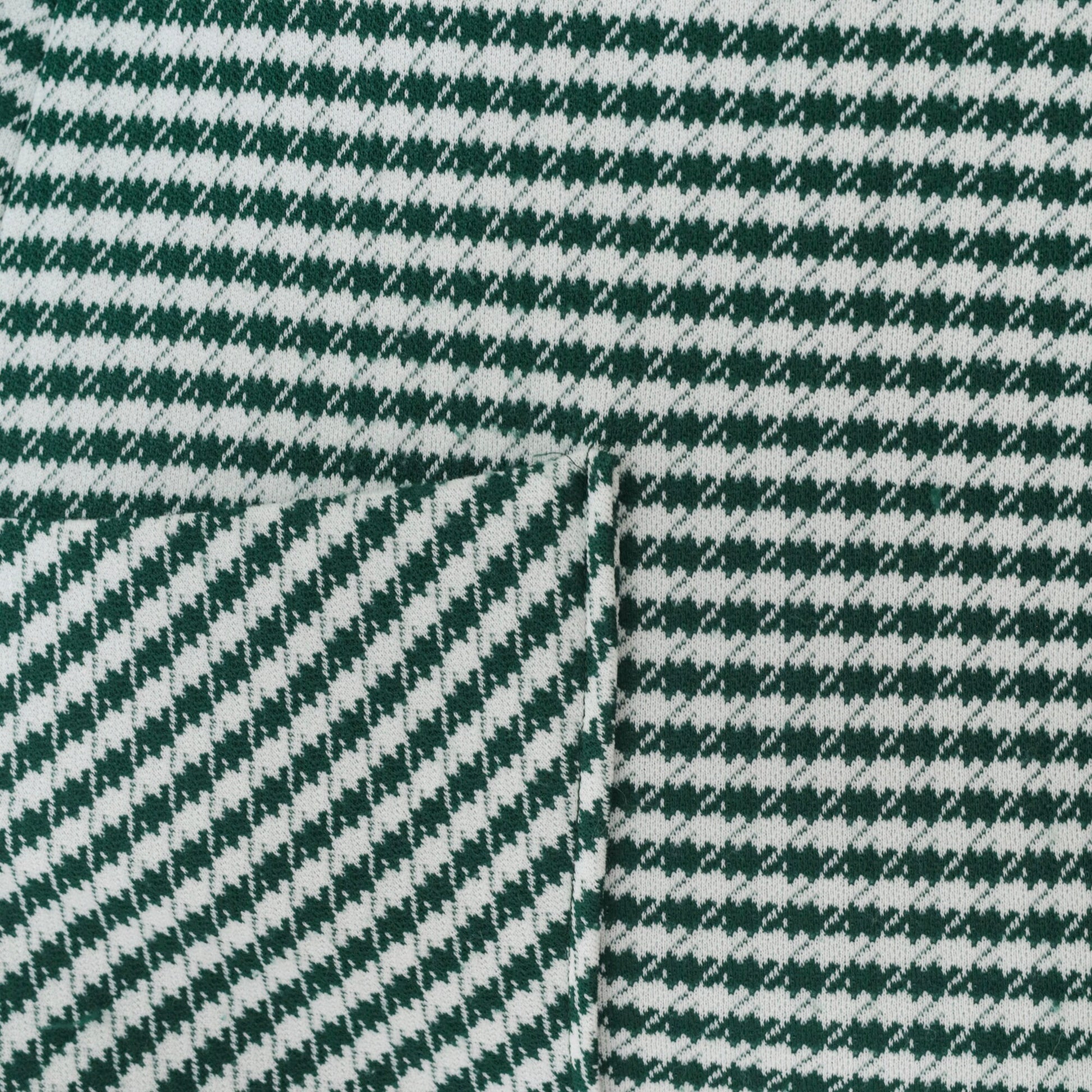 70s Green White Checkered Button-Up Blouse Long Sleeve Collared Shirt Extra Large