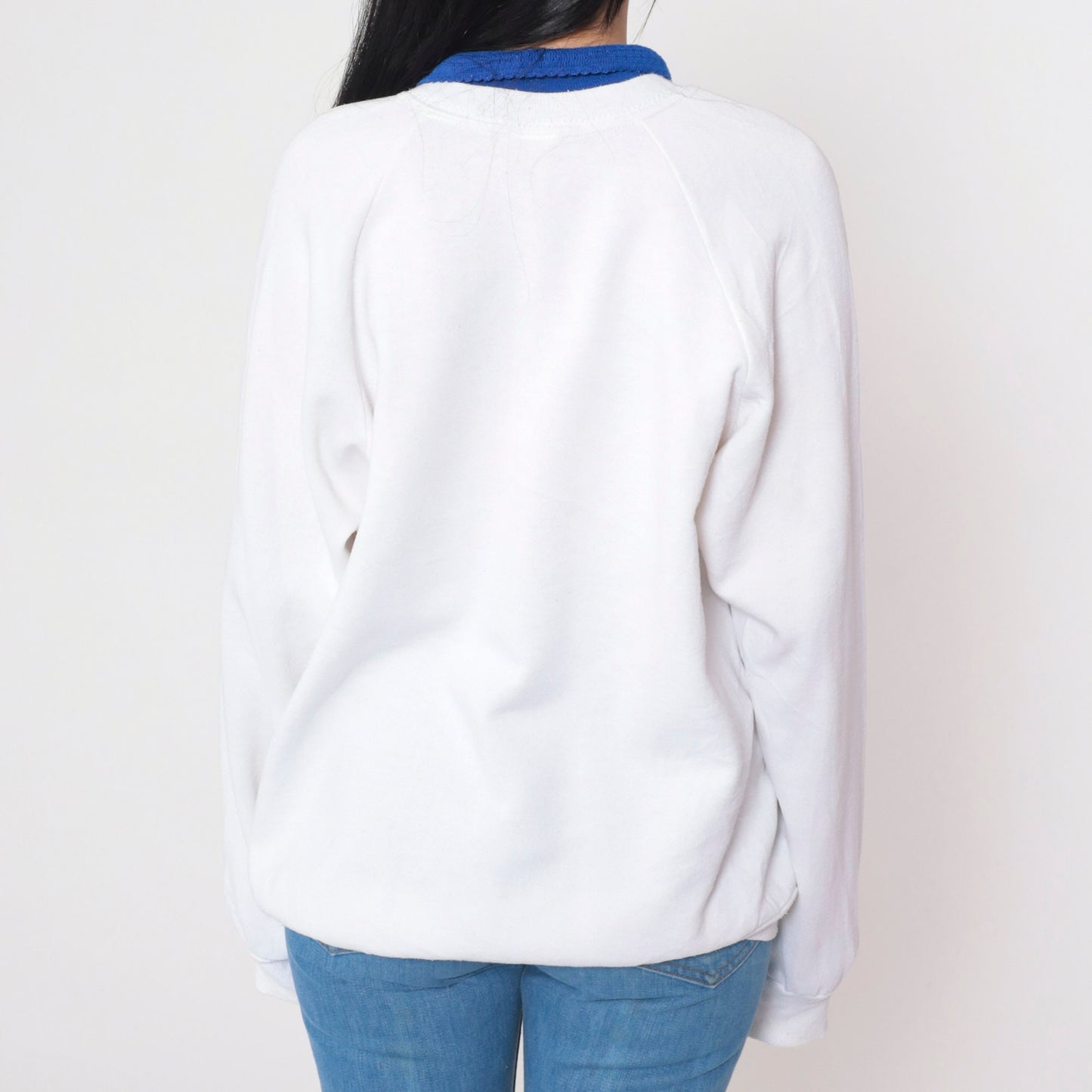 90s Q is for Quilt Northfield Minnesota Raglan Sweatshirt White Collared Extra Large XL