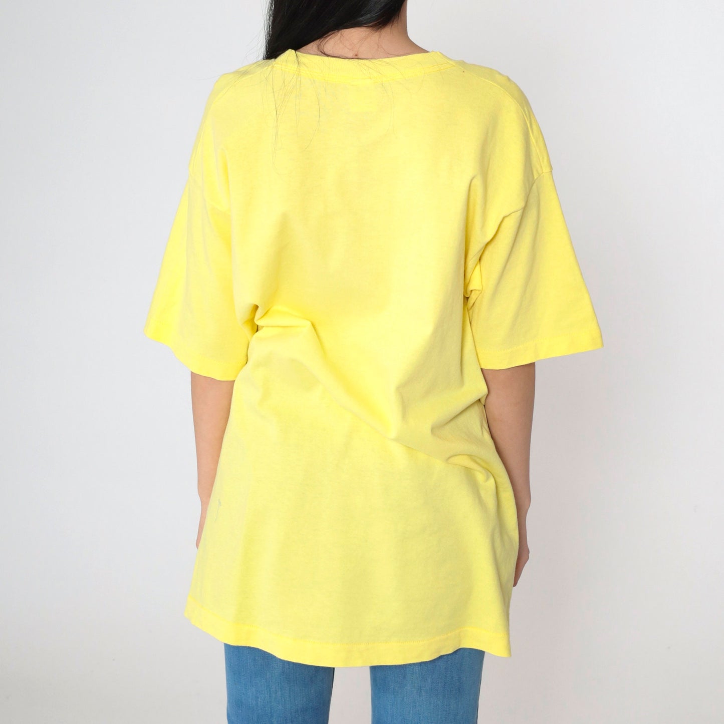 90s Independence Community College Kansas Graphic T-Shirt Yellow Single Stitch Extra Large