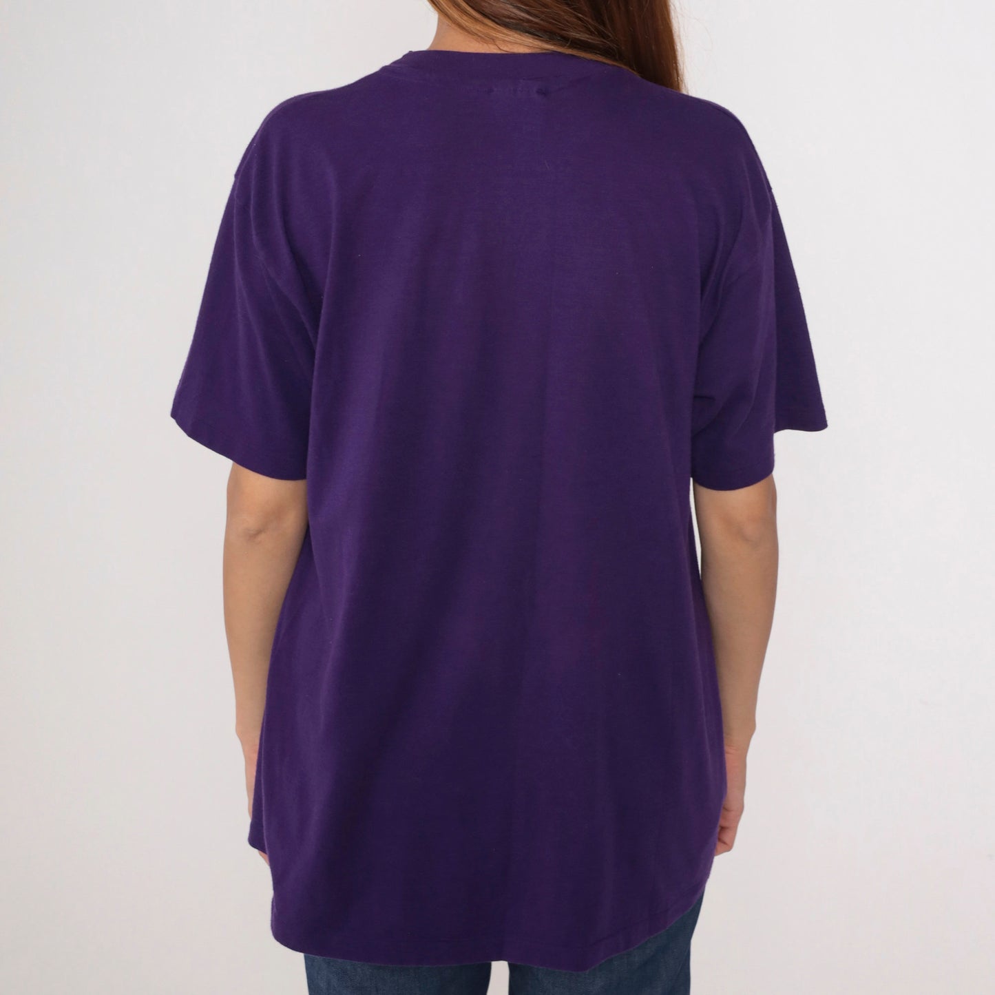80s Oklahoma City 1989 Sports Festival Graphic Tee Purple Large