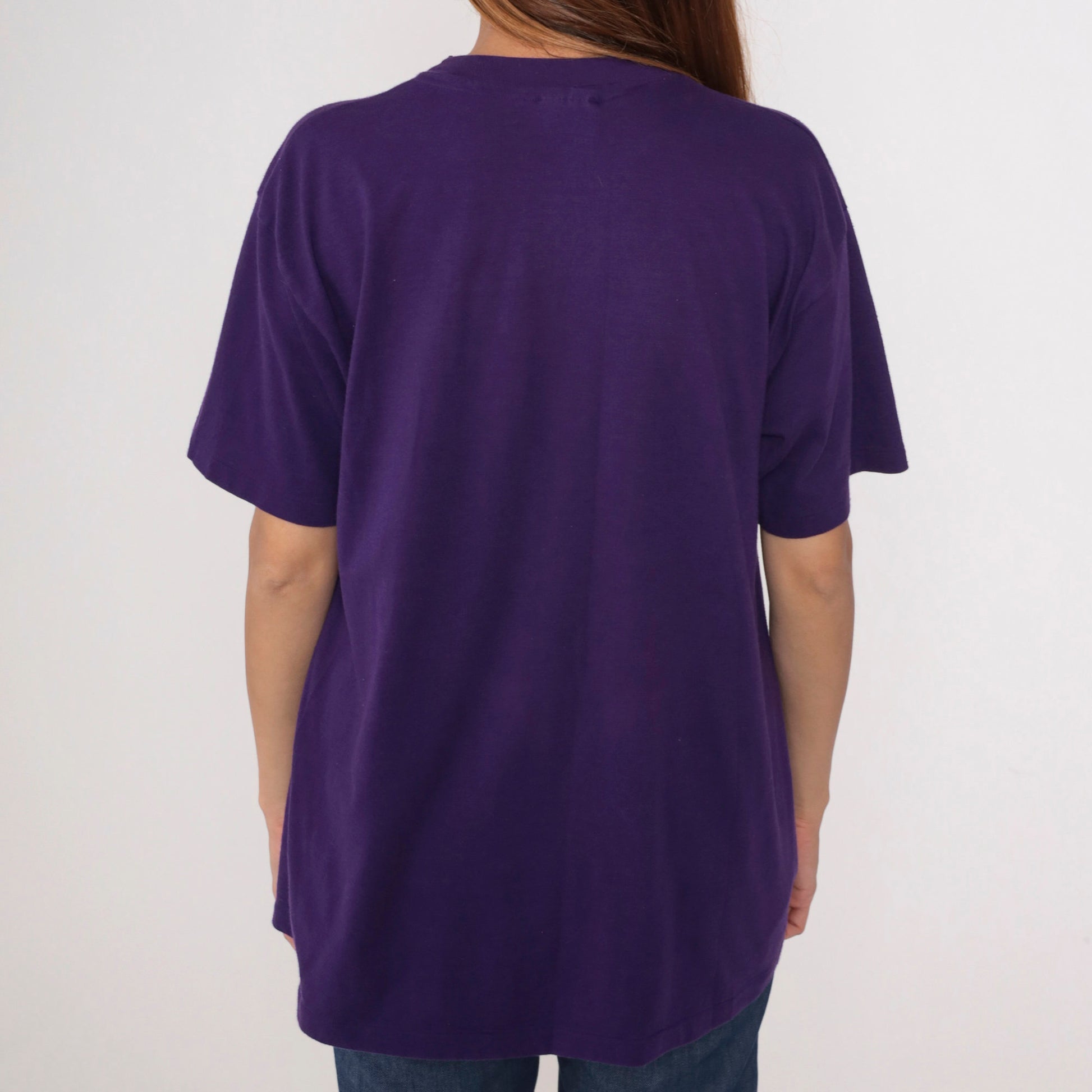80s Oklahoma City 1989 Sports Festival Graphic Tee Purple Large