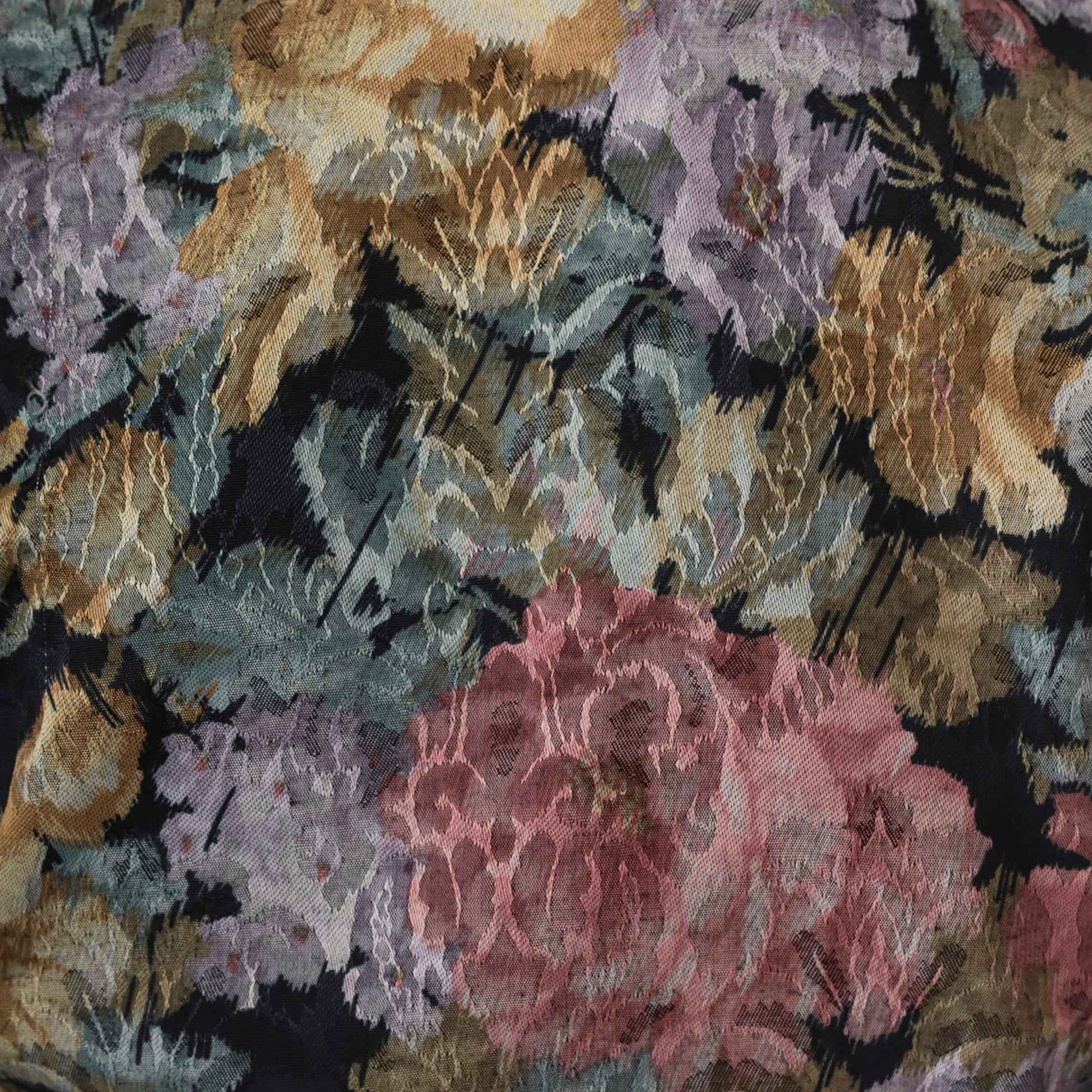 90s Floral Crop Top Button Up Blouse Sheer Chiffon Sleeves Small
