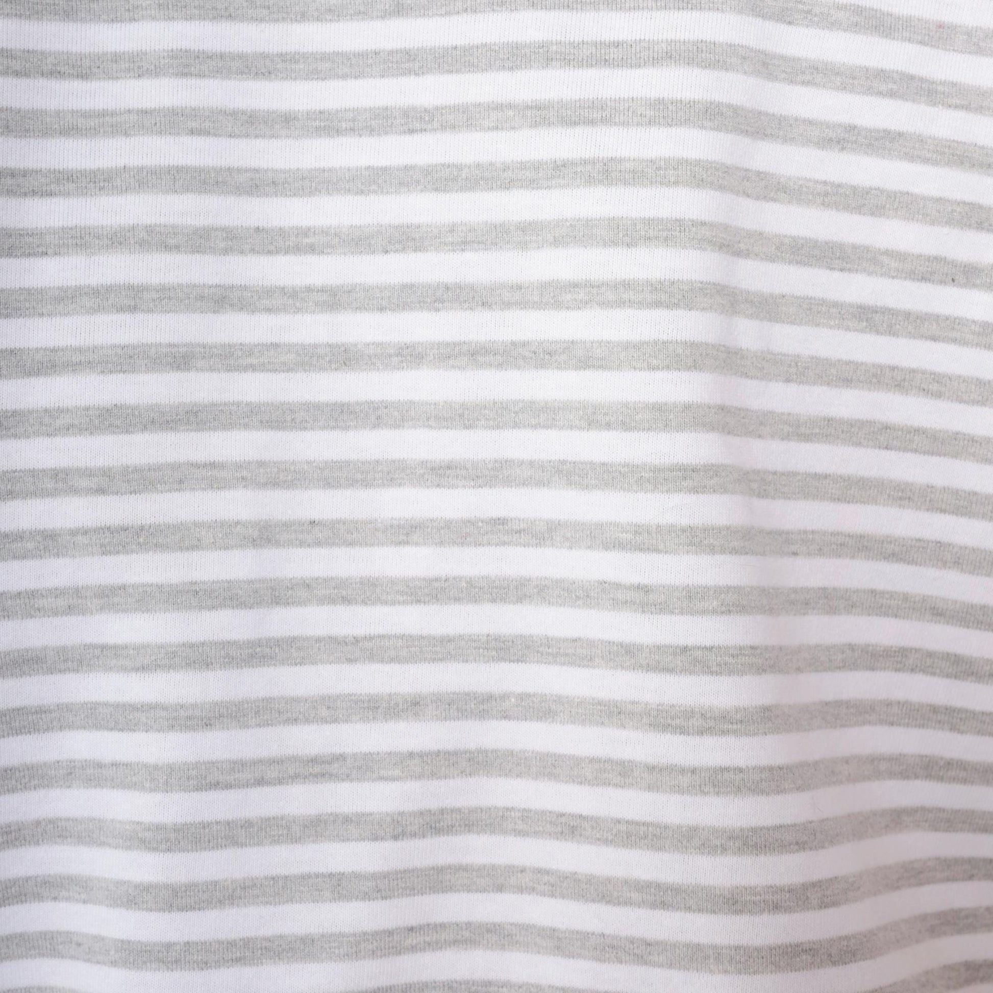90s Grey & White Striped T-Shirt Cotton Blend Crewneck Large