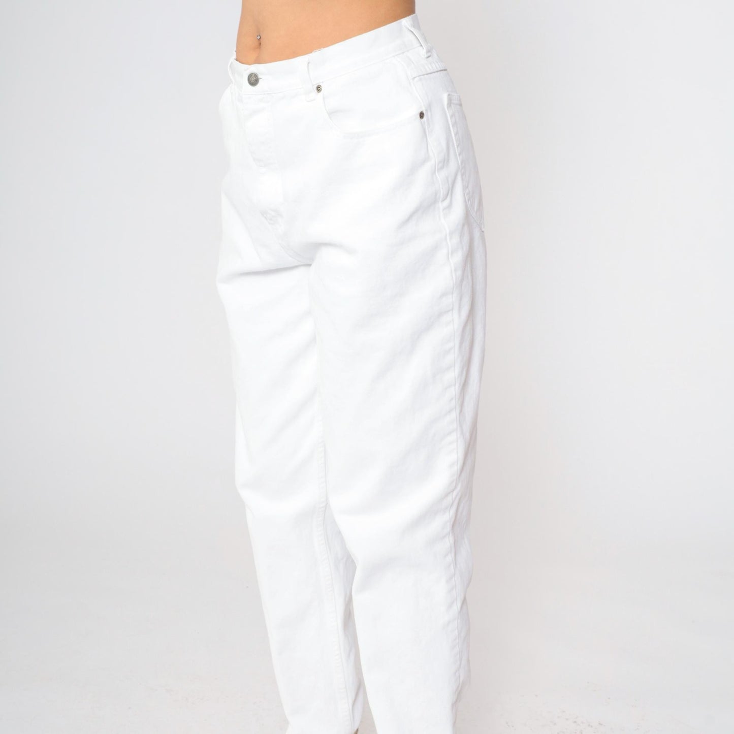 Y2K Cherokee White Tapered High-Rise Mom Jeans 00s Denim Medium 30
