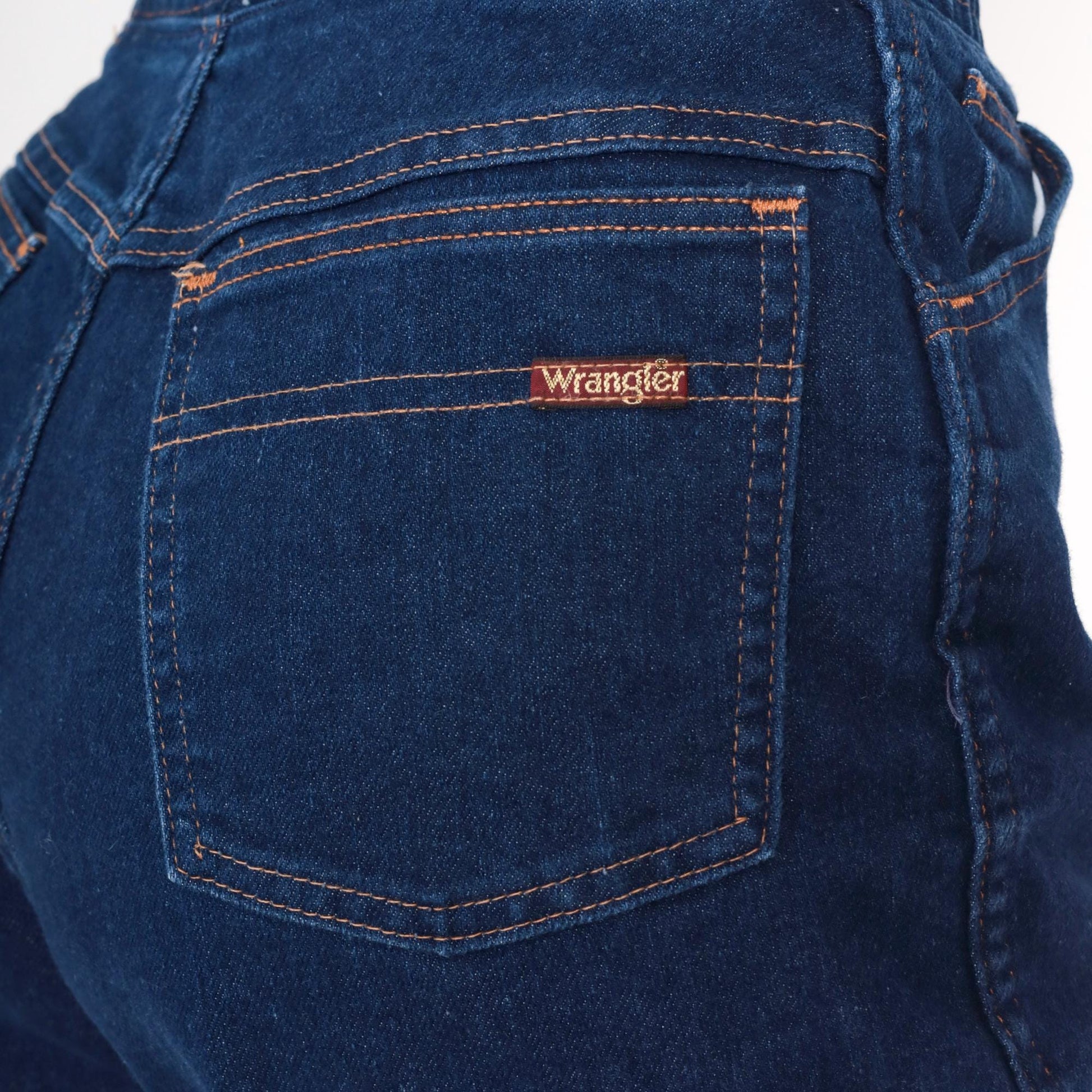 80s Wrangler Dark Blue Straight Leg High Waist Jeans Medium Large
