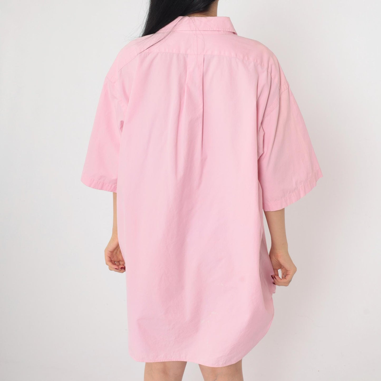 90s Polo Ralph Lauren Pink Cotton Oxford Button-Up Shirt Extra Large XL