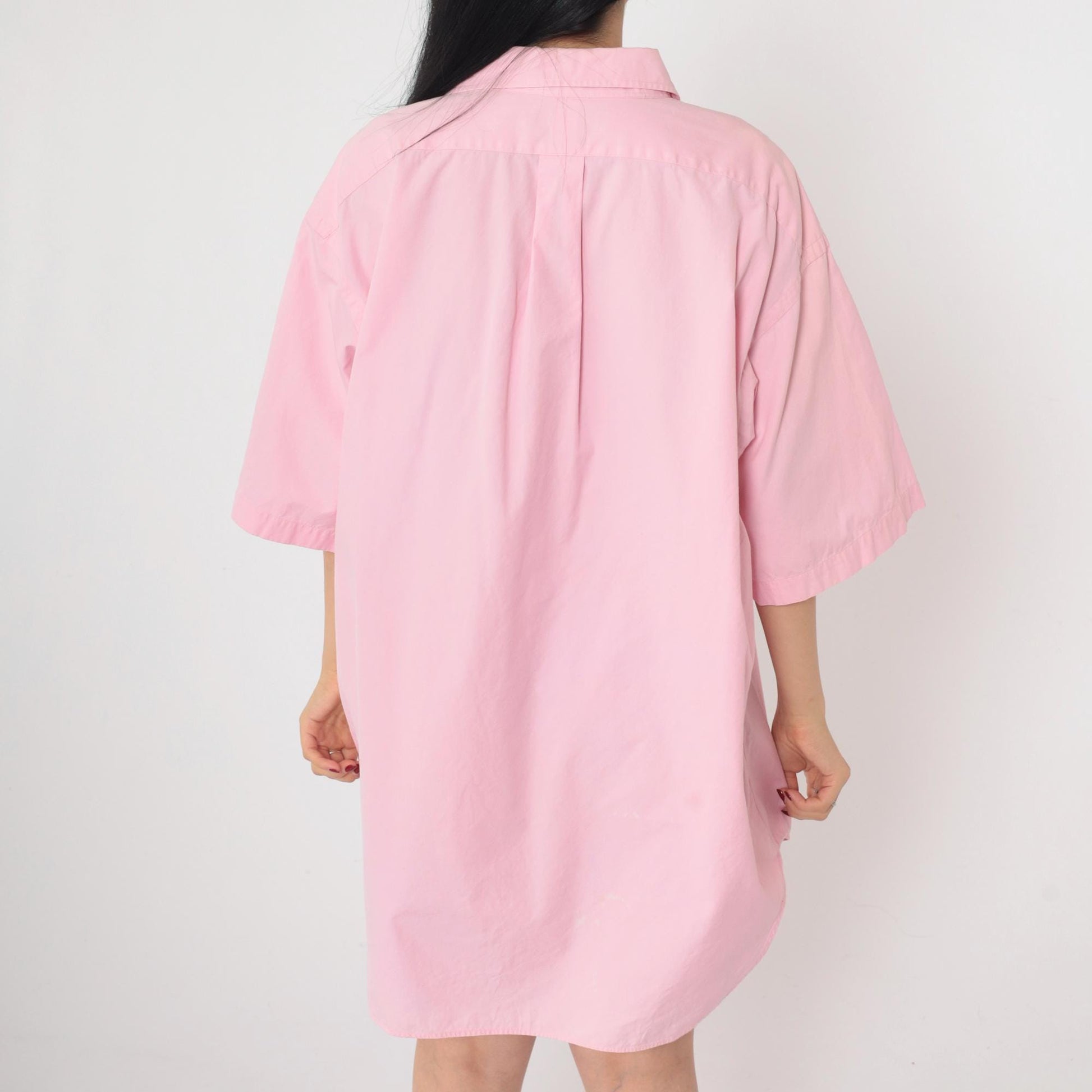 90s Polo Ralph Lauren Pink Cotton Oxford Button-Up Shirt Extra Large XL