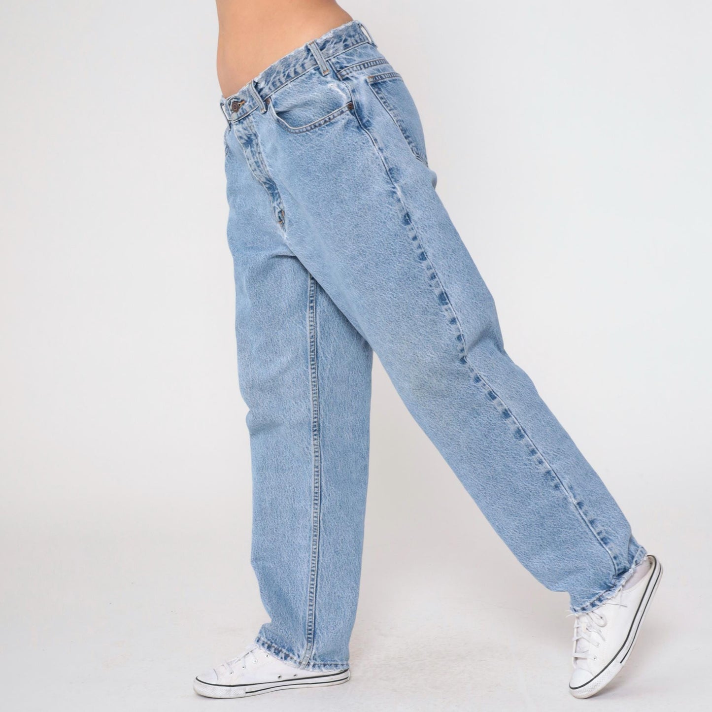 90s Flying A Jeanswear High Rise Tapered Blue Denim Jeans Medium
