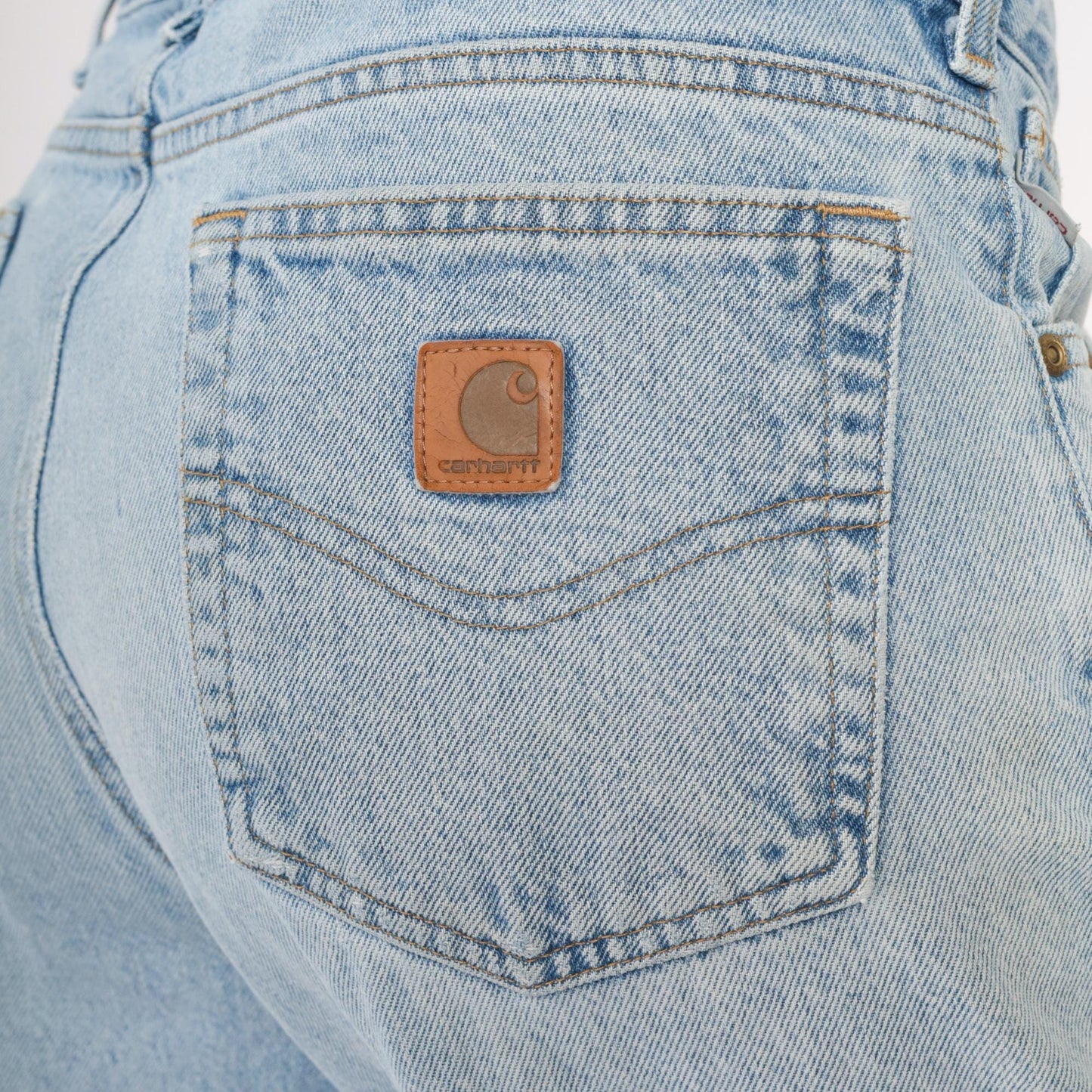 00s Carhartt High Waist Straight Leg Jeans Blue Denim 34x32