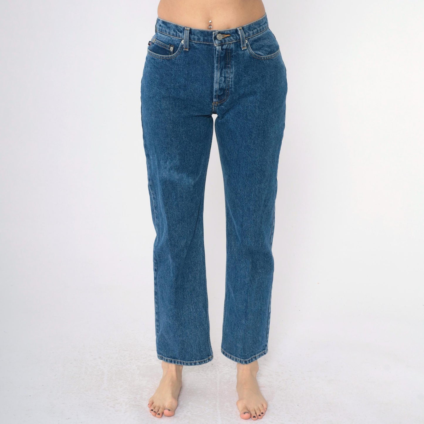 Y2K Ralph Lauren Polo Straight Leg Jeans Medium Wash Denim Small