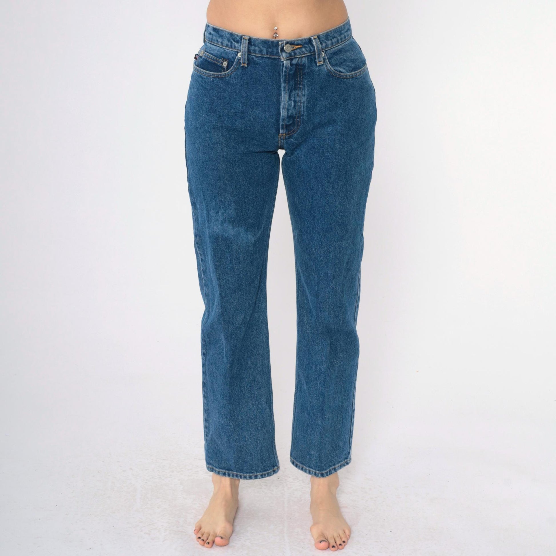 Y2K Ralph Lauren Polo Straight Leg Jeans Medium Wash Denim Small