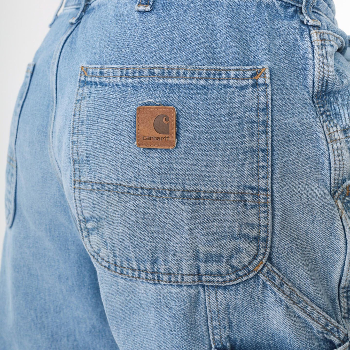 Y2K Carhartt Carpenter Jeans Ripped Blue Denim High Waisted 36x34