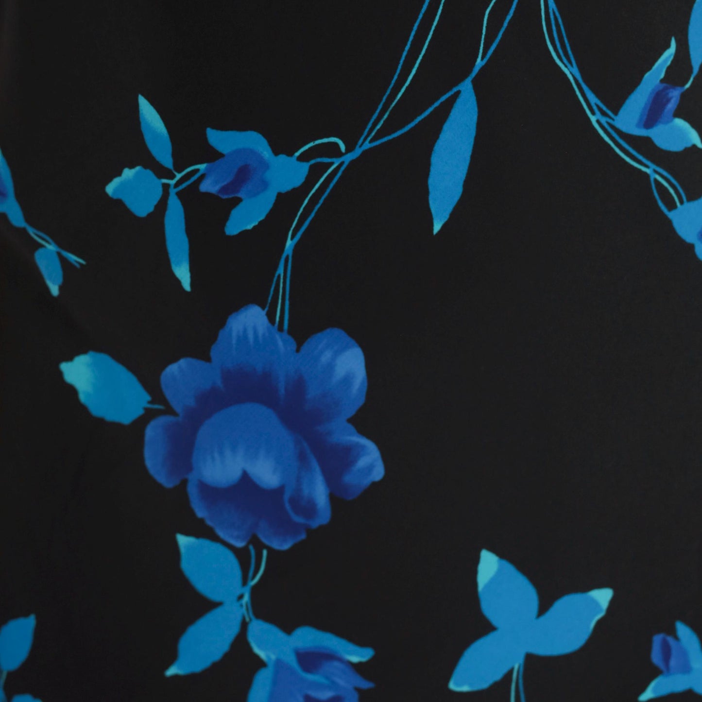 90s Jodi Michaels Floral Maxi Dress Black Spaghetti Strap Criss-Cross Medium
