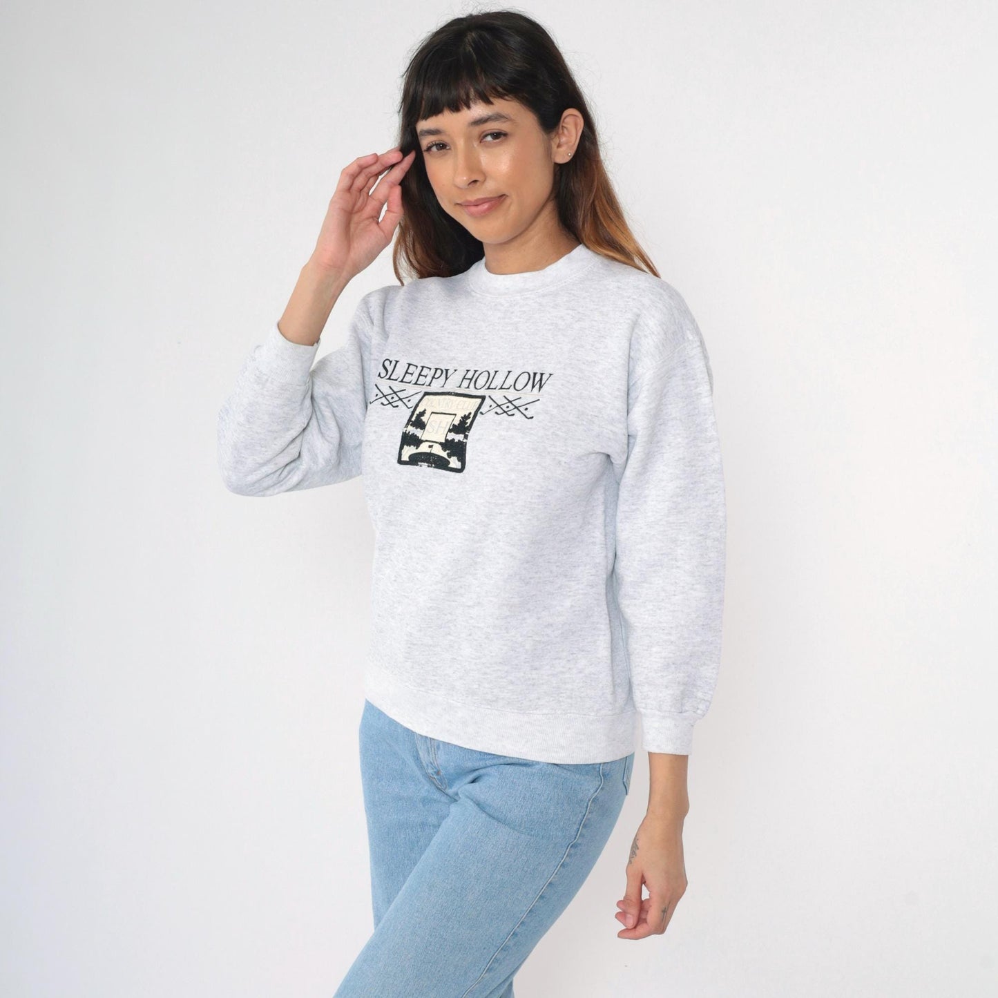 90s Sleepy Hollow Country Club Sweatshirt Embroidered Golf Crewneck Small