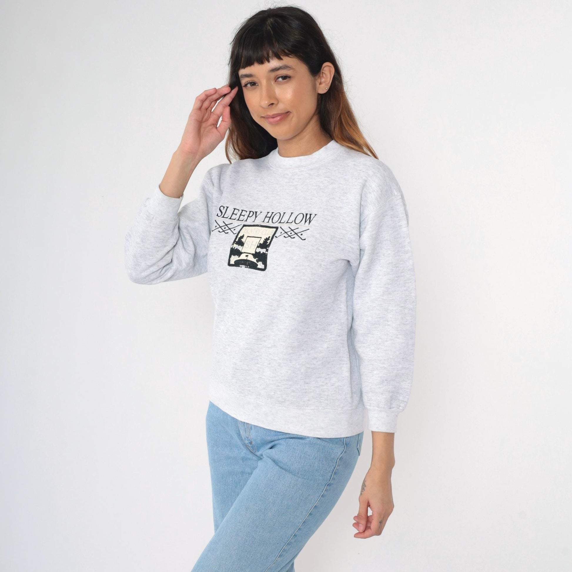 90s Sleepy Hollow Country Club Sweatshirt Embroidered Golf Crewneck Small