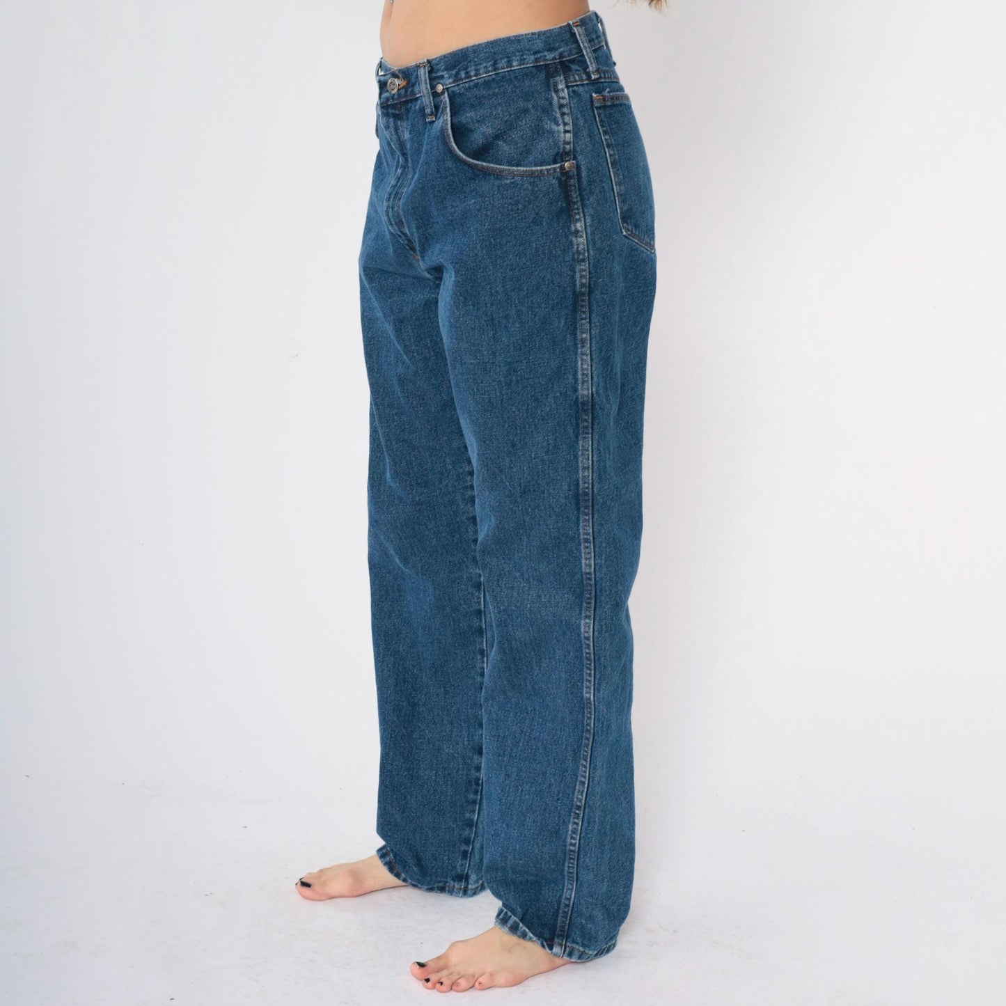 Y2K Twenty X High Waist Straight Leg Blue Denim Jeans Men's 34/35 x 32