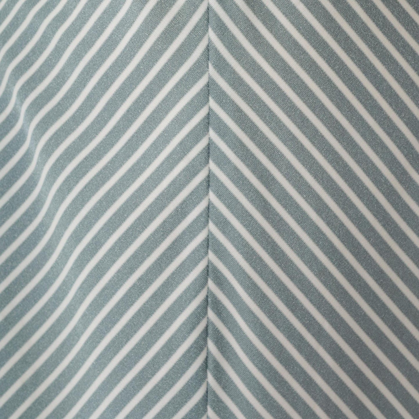 70s Chevron Striped Sundress Silver White Knee-Length Tank Small