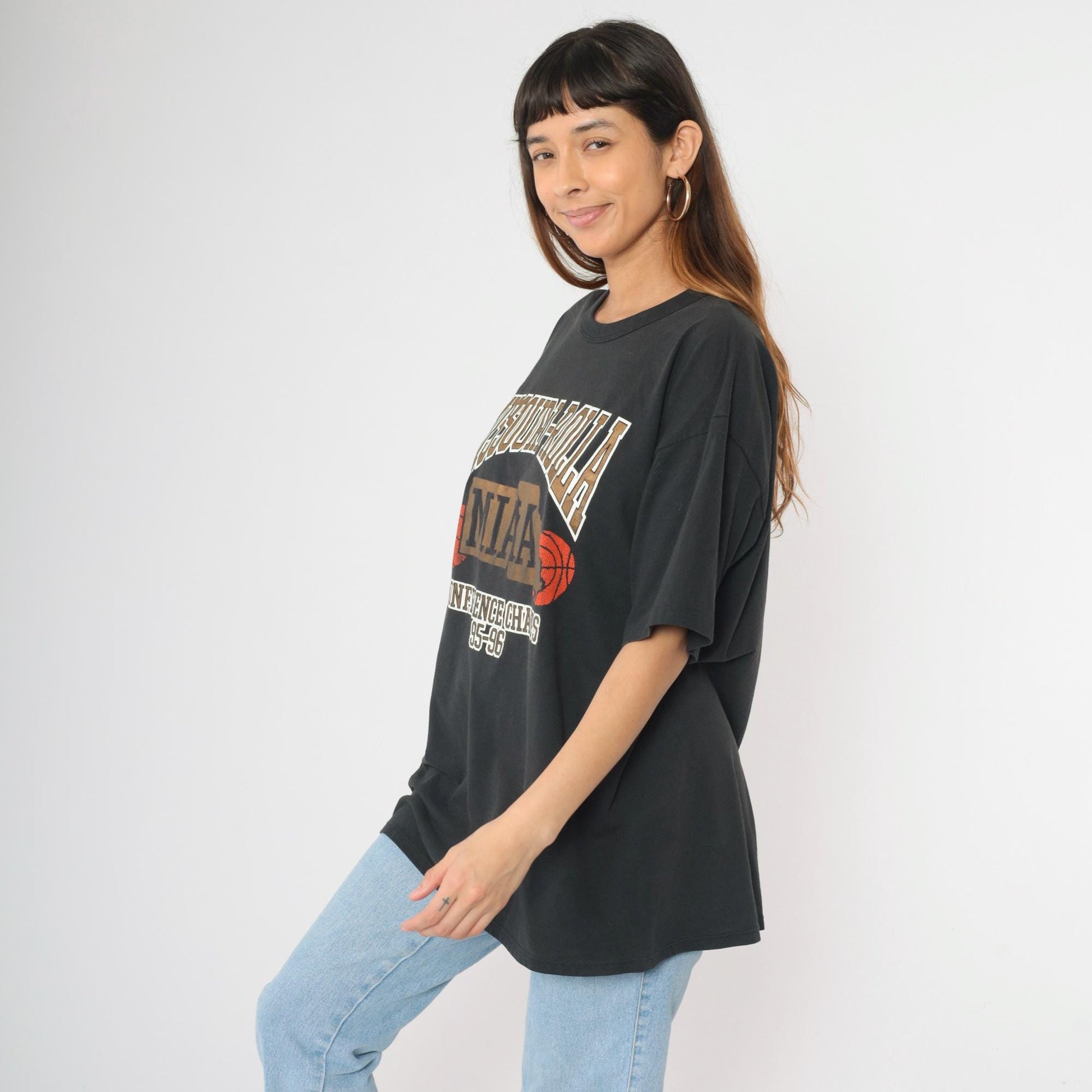 90s Missouri-Rolla MIAA Conference Champs Basketball Graphic Tee Black Extra Large