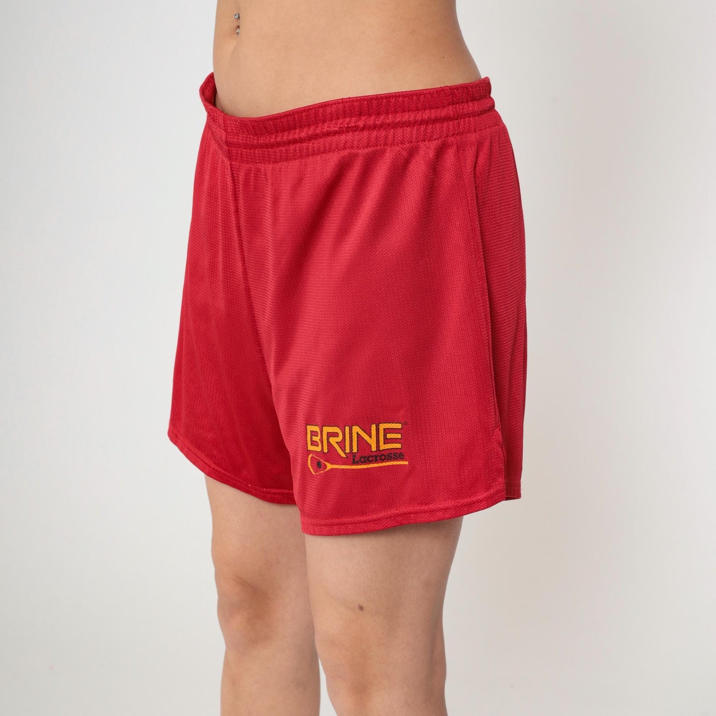 90s Brine Lacrosse Shorts Red Mesh Nylon Drawstring Extra Large XL