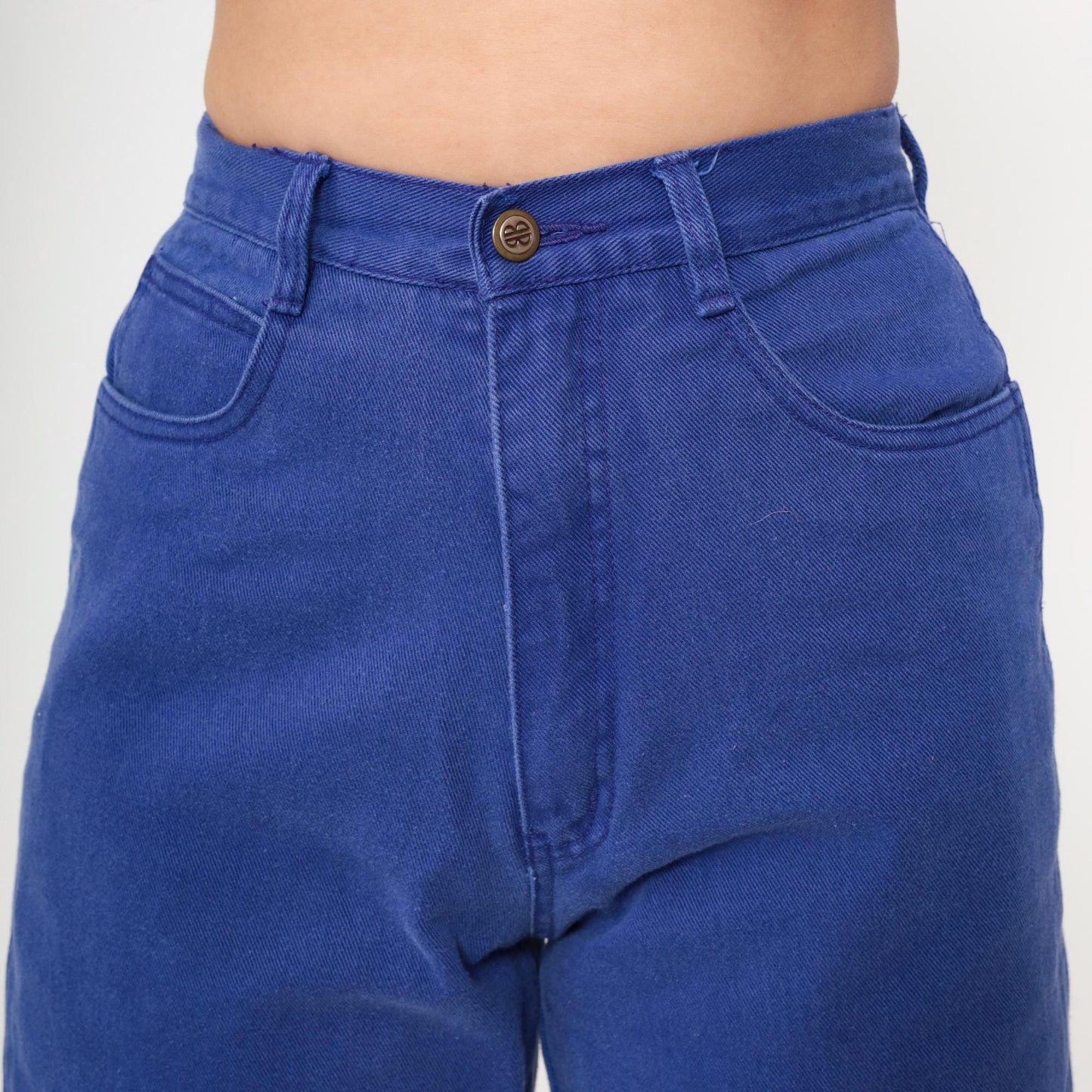 90s Bill Blass Indigo Denim Shorts High Waist Bermuda Length Small