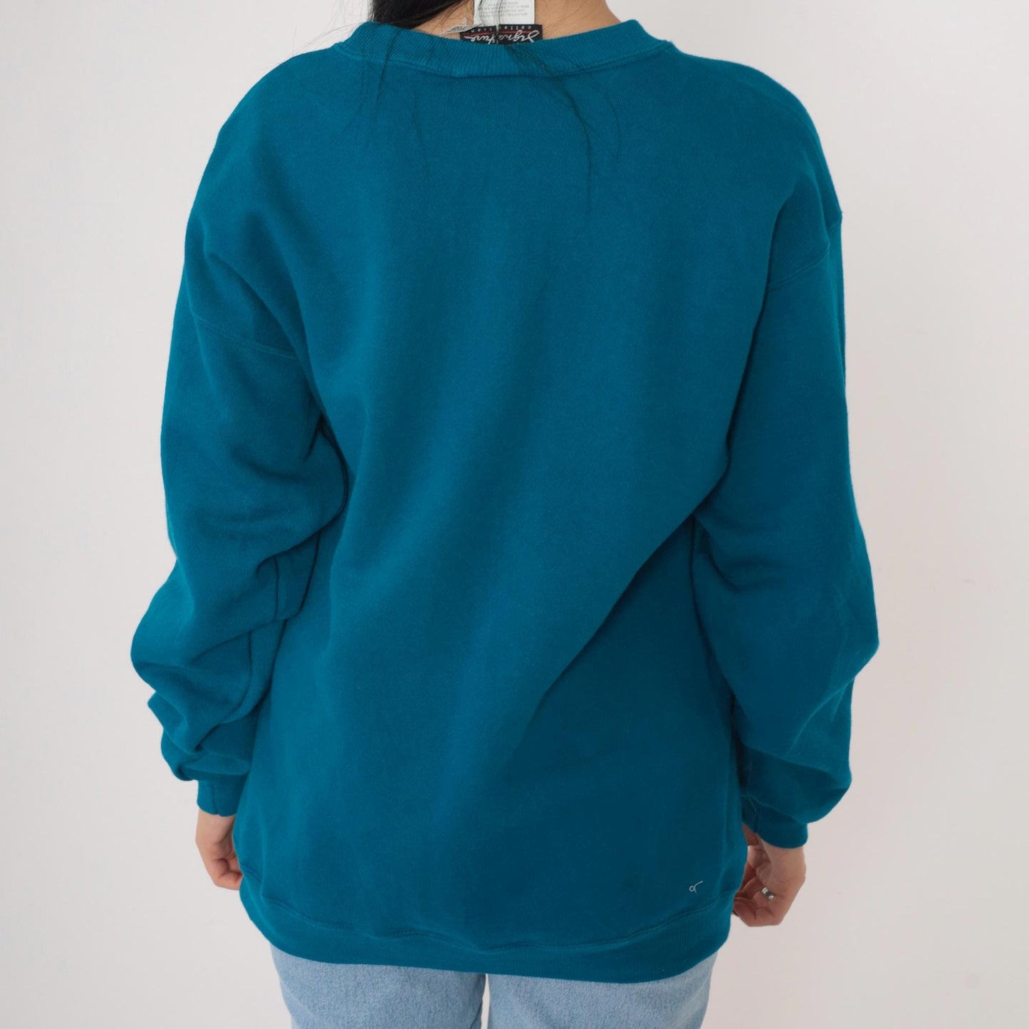 90s Hanes Slogan Sweatshirt What Part of No Blue Pink Crewneck Medium M